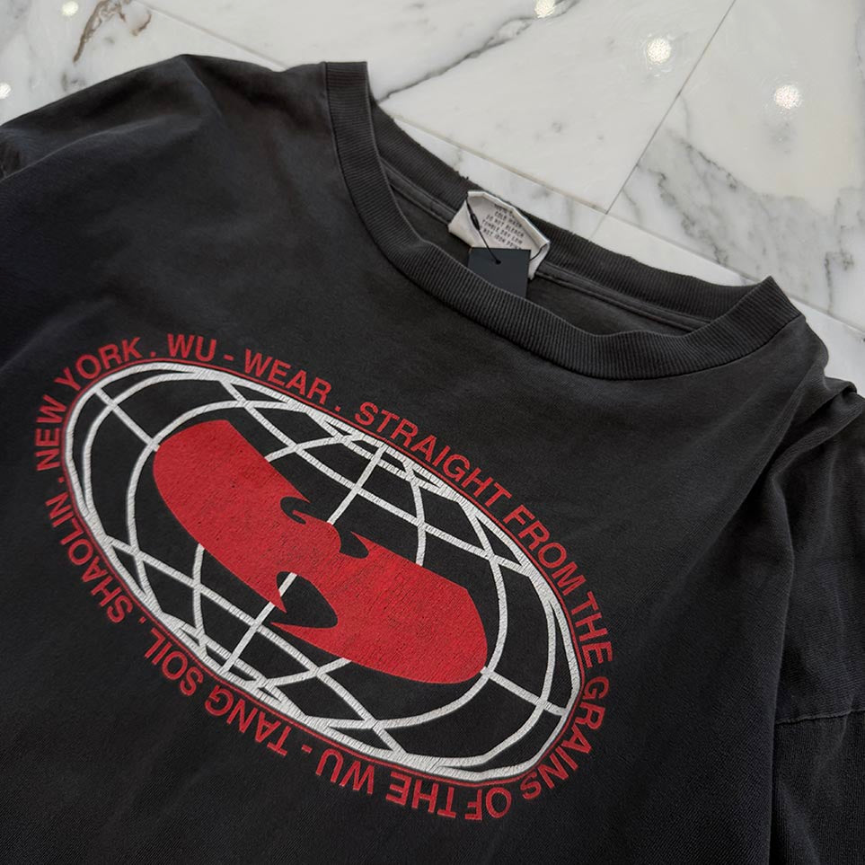Vintage 90's WU wear Wu-Tang Clan Logo Print L/S Tee Size XL ヴィンテージ 90's ウー・ウェアー  ウータン・クラン ロゴプリント ロングスリーブTシャツ サイズXL