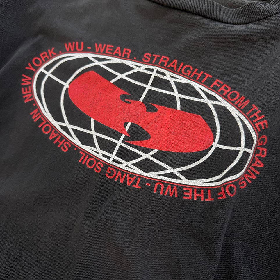 Vintage 90's WU wear Wu-Tang Clan Logo Print L/S Tee Size XL ヴィンテージ 90's ウー・ウェアー  ウータン・クラン ロゴプリント ロングスリーブTシャツ サイズXL