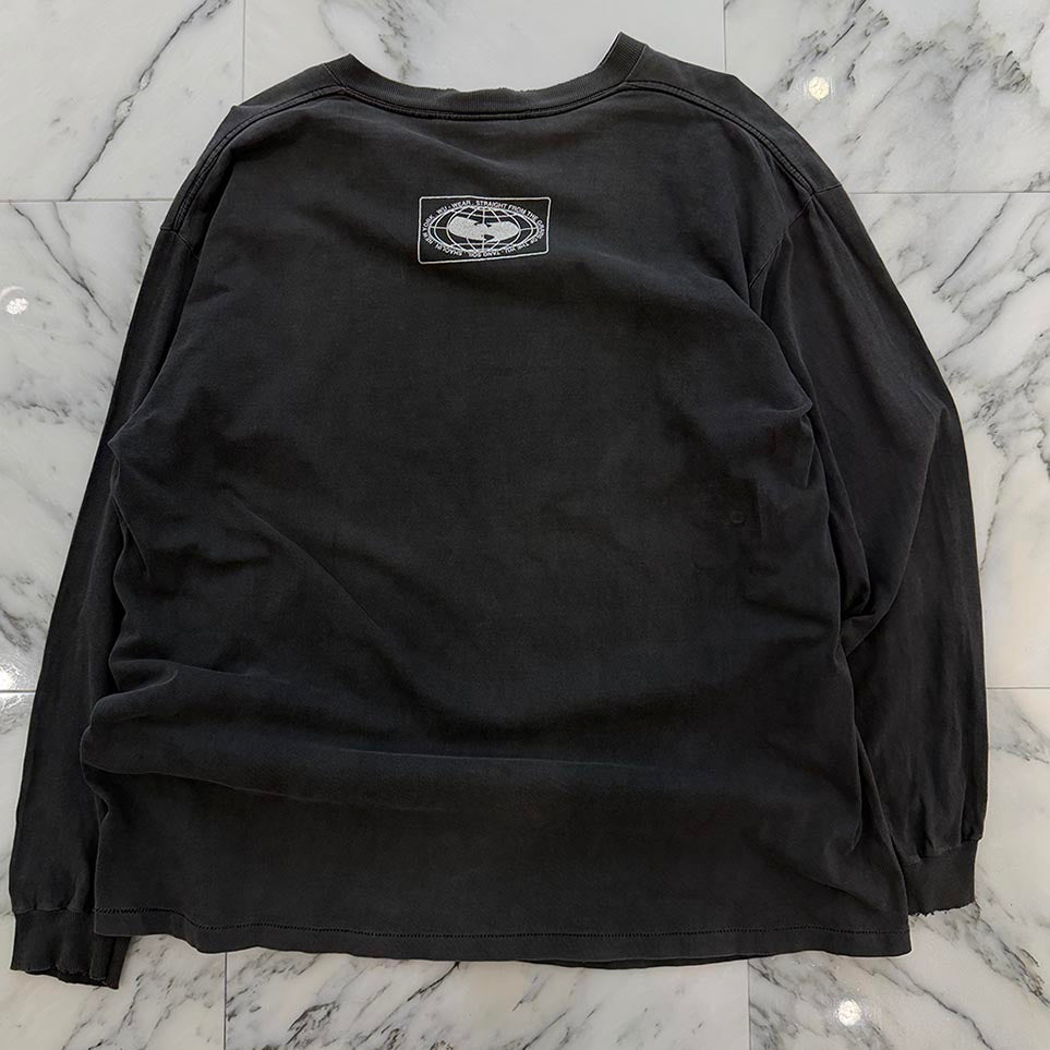 Vintage 90's WU wear Wu-Tang Clan Logo Print L/S Tee Size XL ヴィンテージ 90's ウー・ウェアー  ウータン・クラン ロゴプリント ロングスリーブTシャツ サイズXL