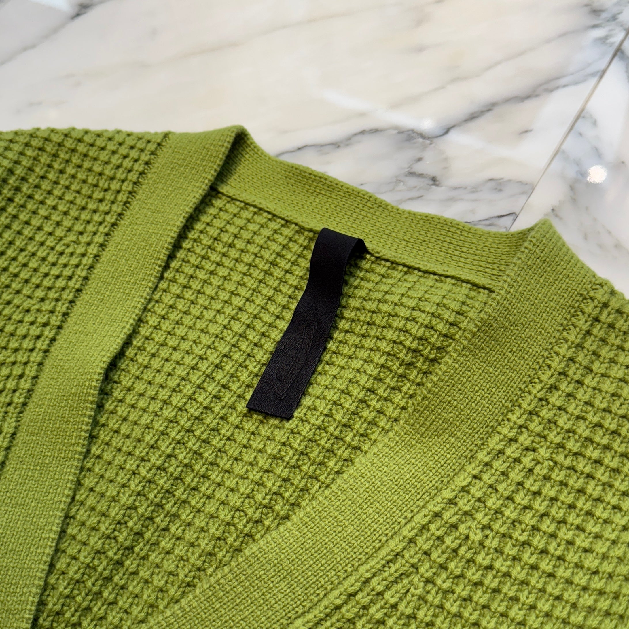 CHROME HEARTS YNOT Unborn Calf Cross Patch Cashmere Knit Cardigan Size M クロムハーツ ワイノット ハラコクロスパッチ カシミヤ ニットカーディガン サイズM