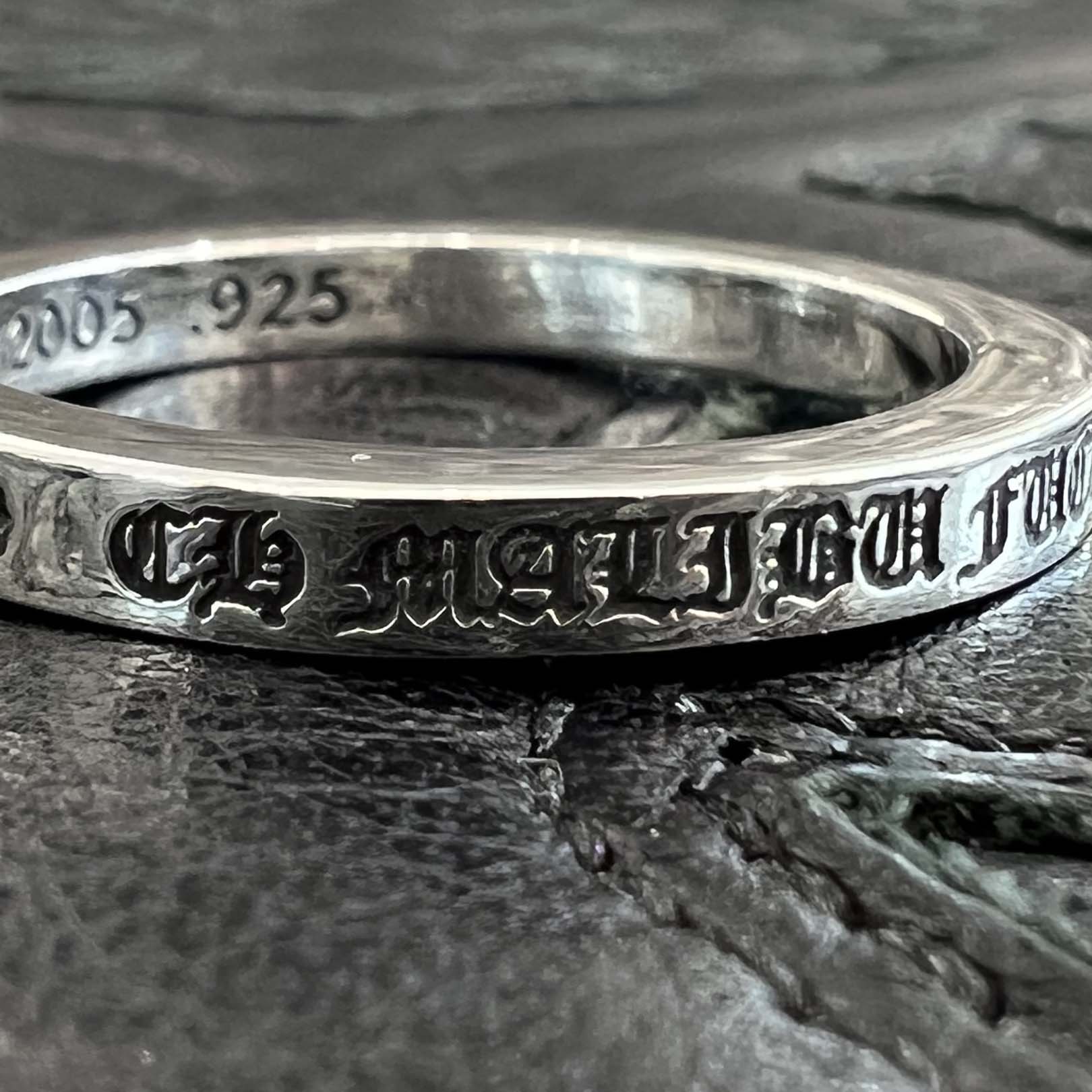 CHROME HEARTS Malibu Limited "FUCK YOU" 3mm Spacer Ring Size 25号 クロムハーツ マリブ限定 "ファックユー" 3mm スペーサーリング サイズ25号