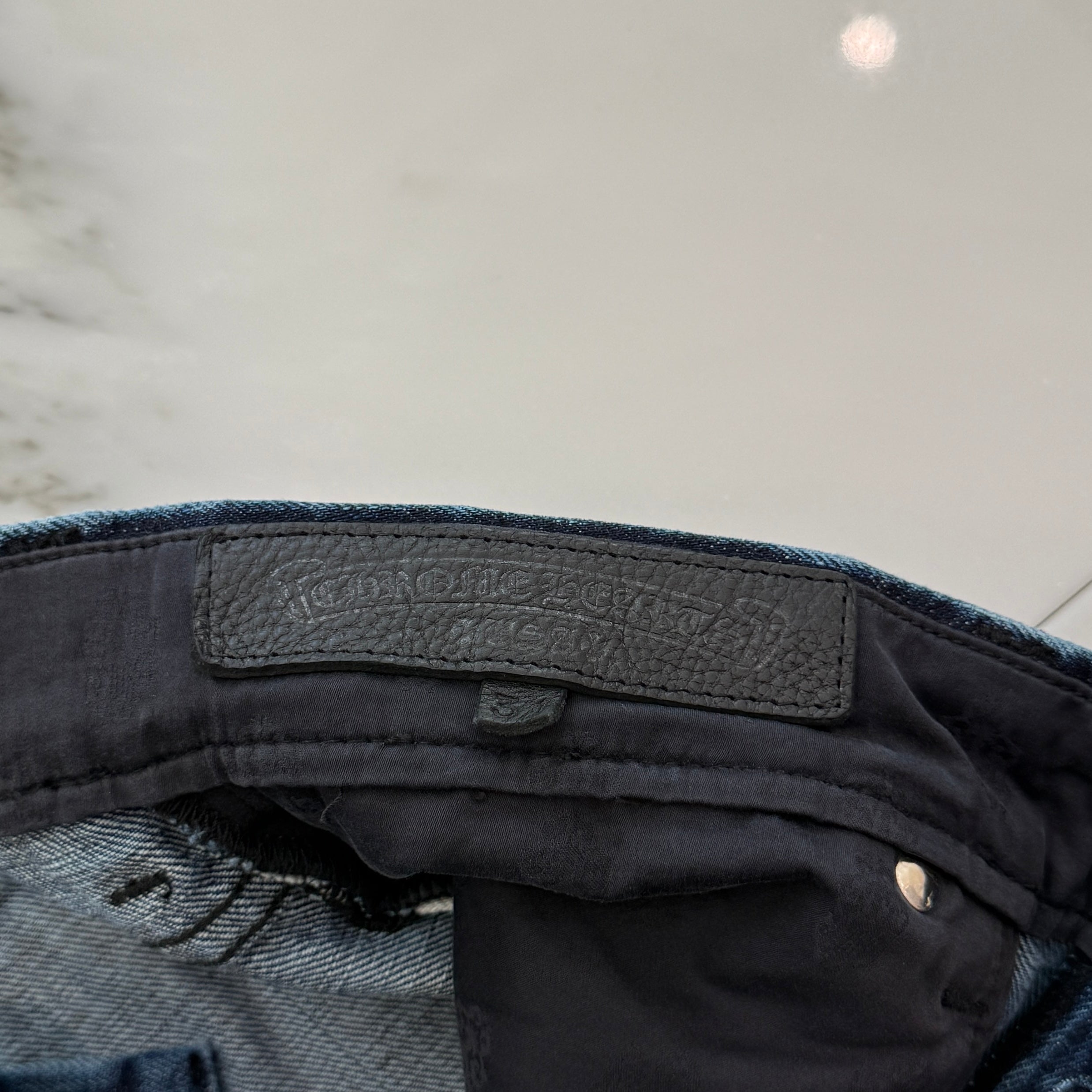 CHROME HEARTS Cross Ball Button Wide Flare Denim Pants Size 31 クロムハーツ クロスボールボタン ワイドフレア デニムパンツ サイズ31