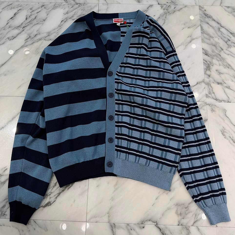 KENZO 2022AW Mixed Stripe Cardigan FC65CA3283CK Size S ケンゾー ミックスストライプカーディガン サイズS