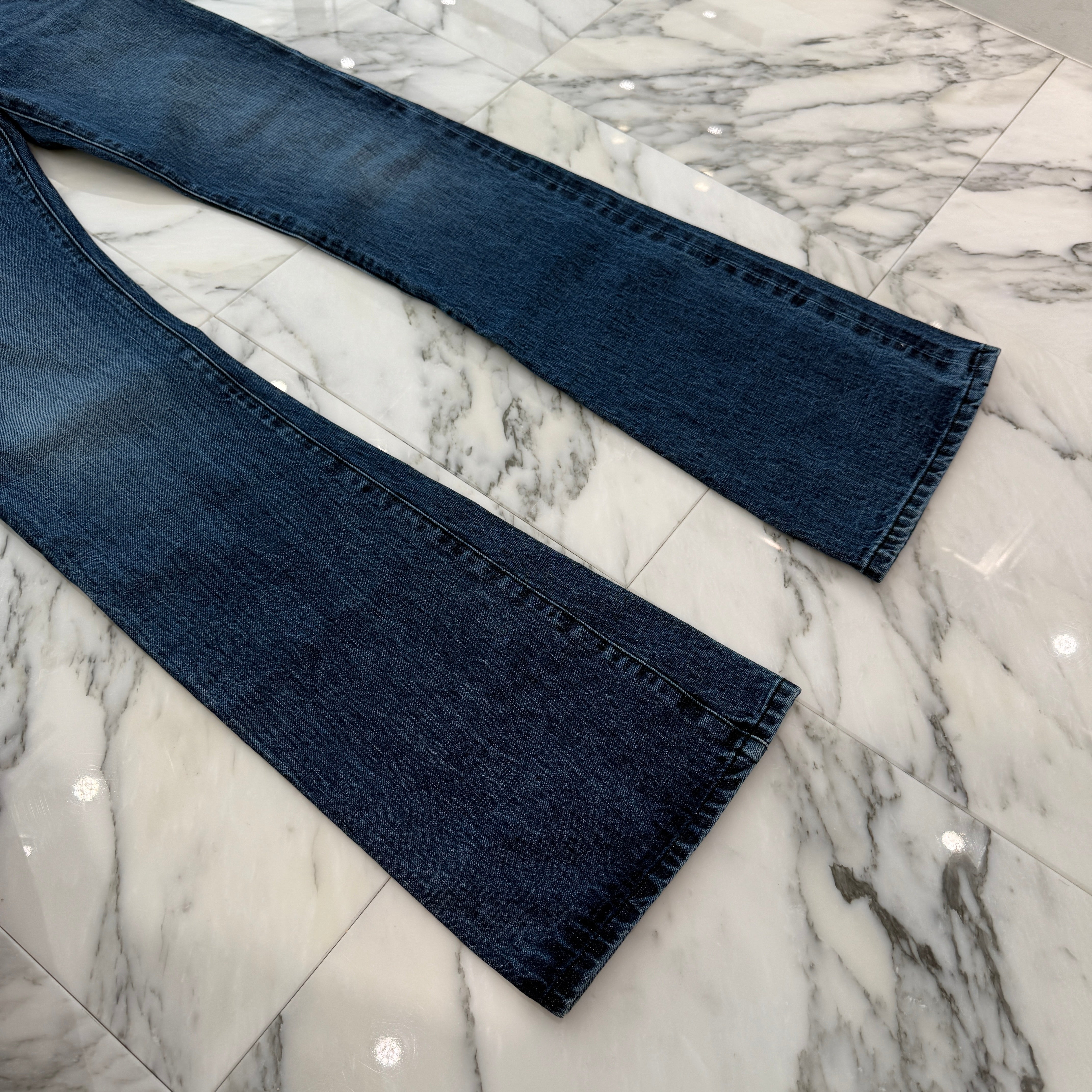 CHROME HEARTS Cross Ball Button Wide Flare Denim Pants Size 31 クロムハーツ クロスボールボタン ワイドフレア デニムパンツ サイズ31