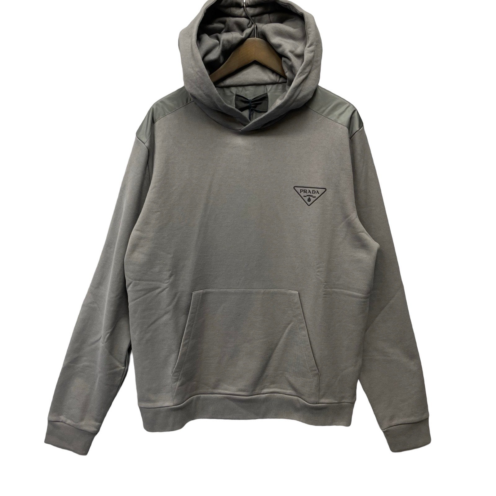 PRADA Cotton Logo Hoodie UJL20A R232 1U77 Size XXL