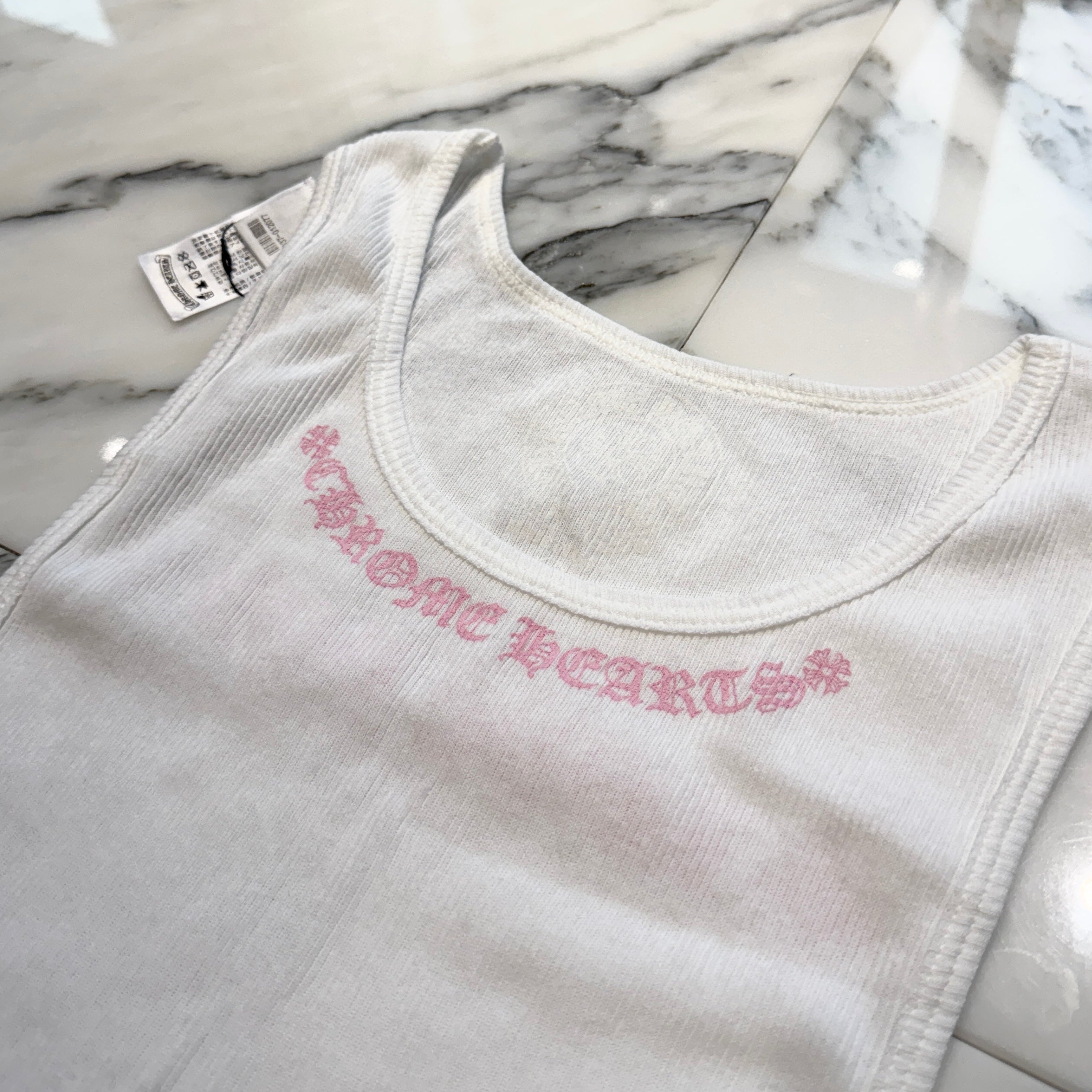 CHROME HEARTS Love You Rib Tank Top Size XL クロムハーツ ラブユー リブ タンクトップ サイズXL