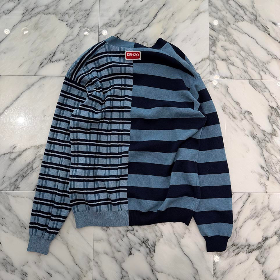 KENZO 2022AW Mixed Stripe Cardigan FC65CA3283CK Size S ケンゾー ミックスストライプカーディガン サイズS