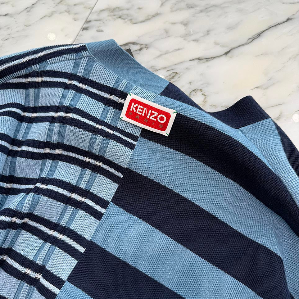 KENZO 2022AW Mixed Stripe Cardigan FC65CA3283CK Size S ケンゾー ミックスストライプカーディガン サイズS