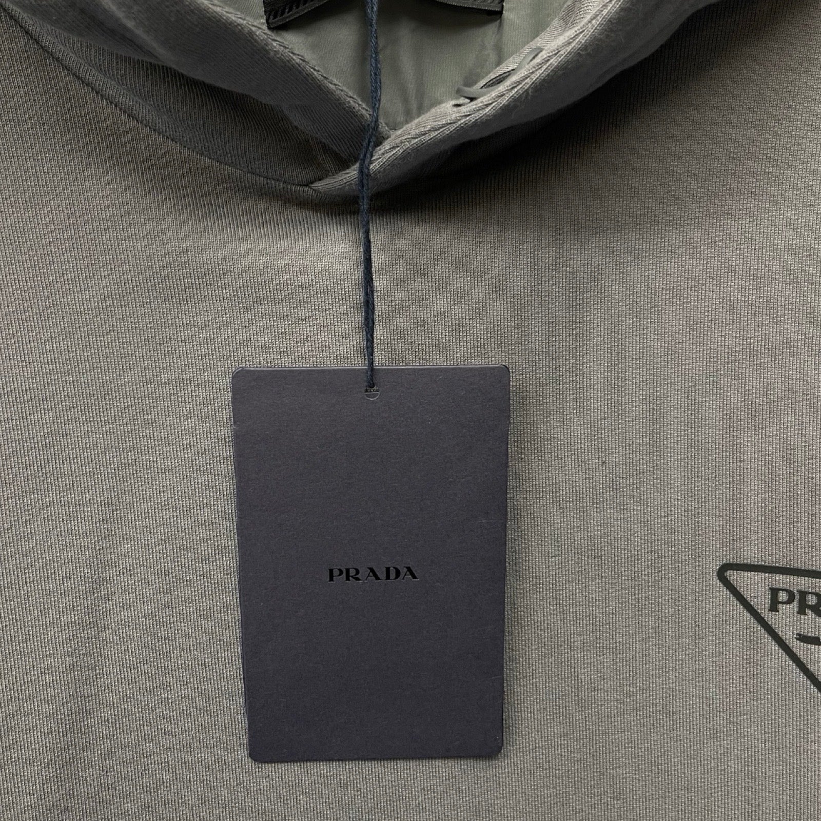 PRADA Cotton Logo Hoodie UJL20A R232 1U77 Size XXL