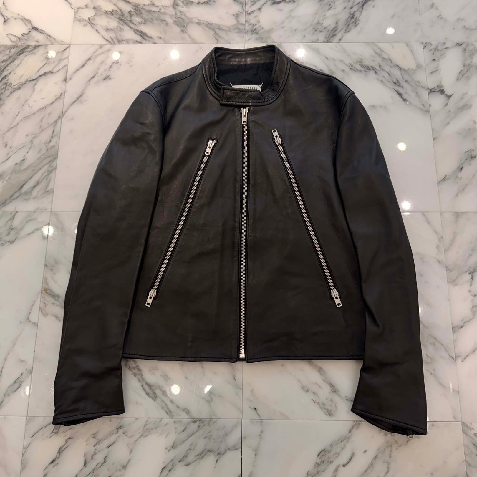 Maison Margiela 2023SS Sheepskin Leather Single Riders S50AM0489 SY1460 Size 52 メゾンマルジェラ シープスキンレザーシングルライダース サイズ52