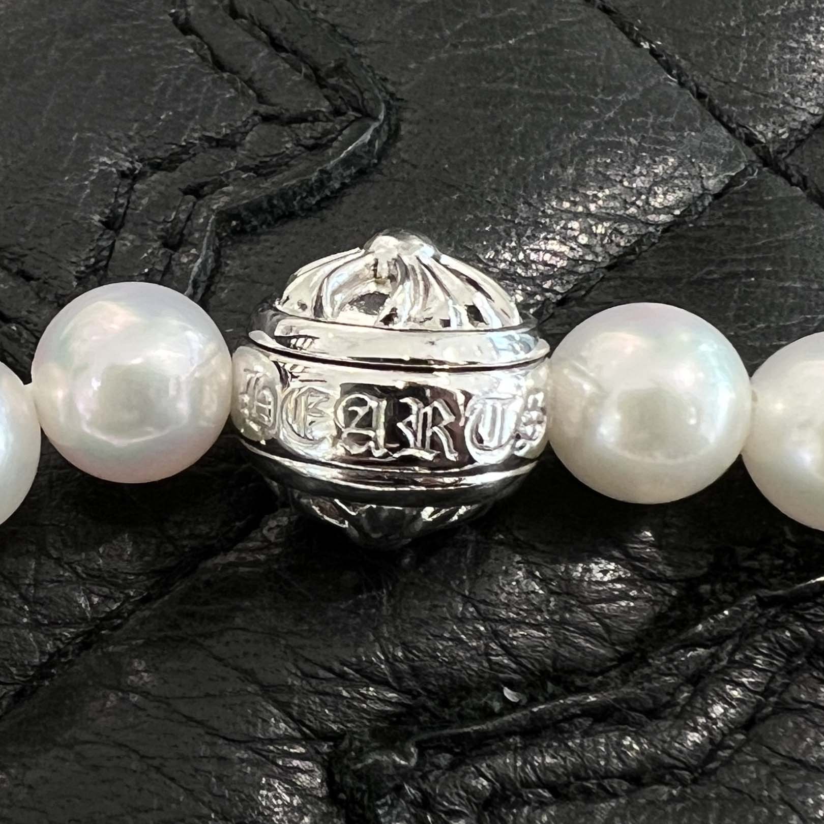 CHROME HEARTS × MIKIMOTO K18 WG White Pearl Bracelet クロムハーツ×ミキモト K18 WG ホワイトパール ブレスレット