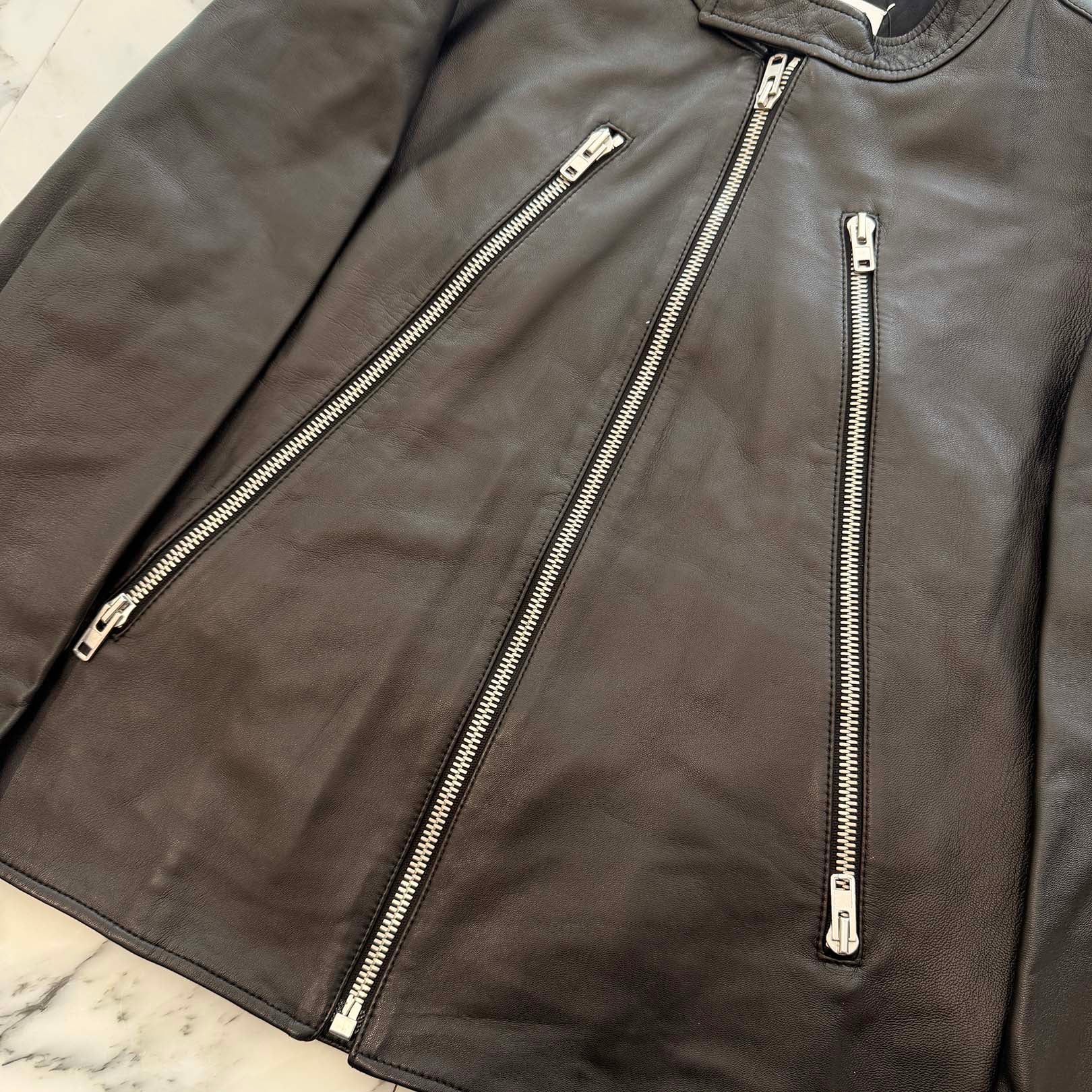 Maison Margiela 2023SS Sheepskin Leather Single Riders S50AM0489 SY1460 Size 52 メゾンマルジェラ シープスキンレザーシングルライダース サイズ52