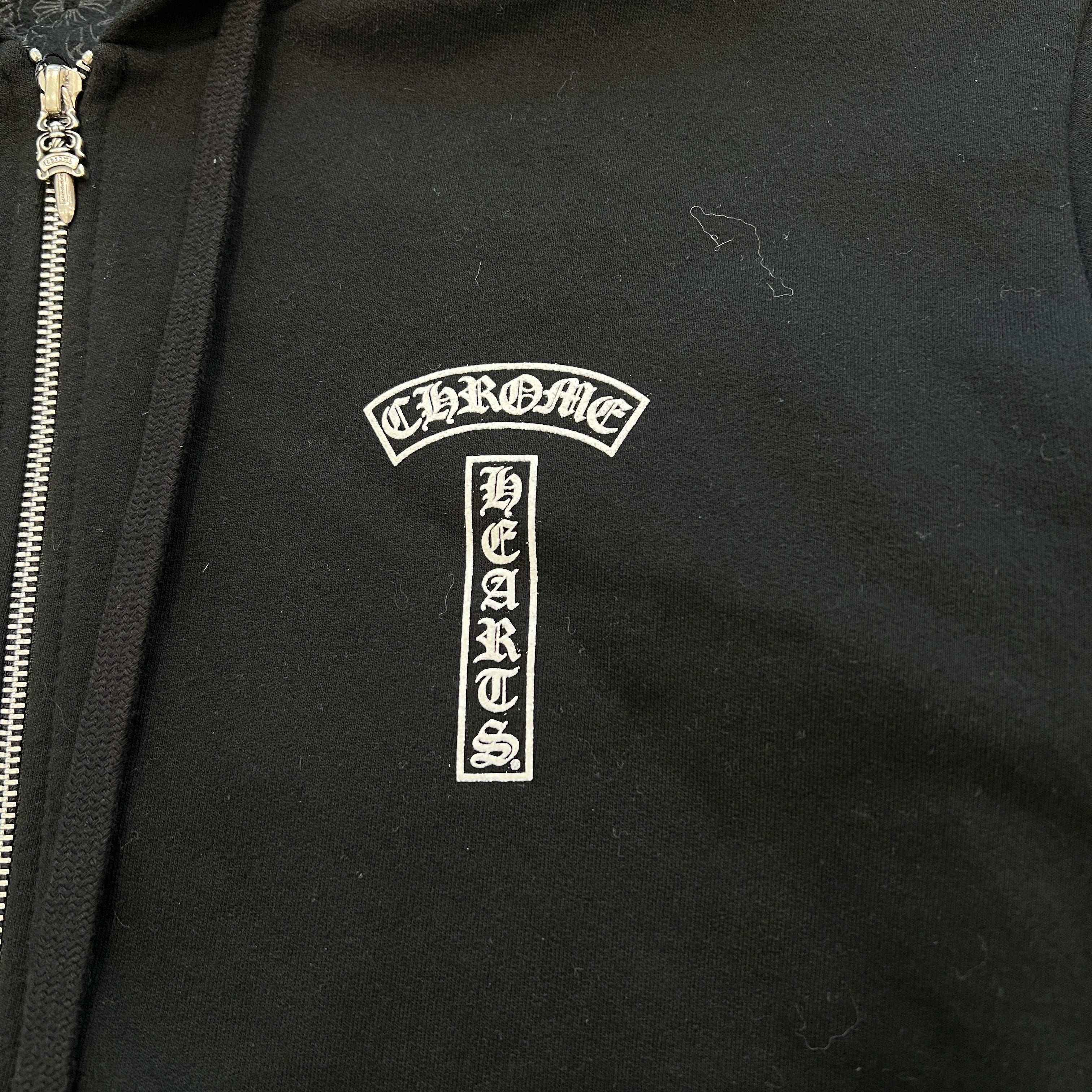 CHROME HEARTS T Bar Logo Back Arch USA Zip Up Hoodie Size M クロムハーツ Tバー ロゴ バックアーチ USA ジップアップ フーディ サイズM