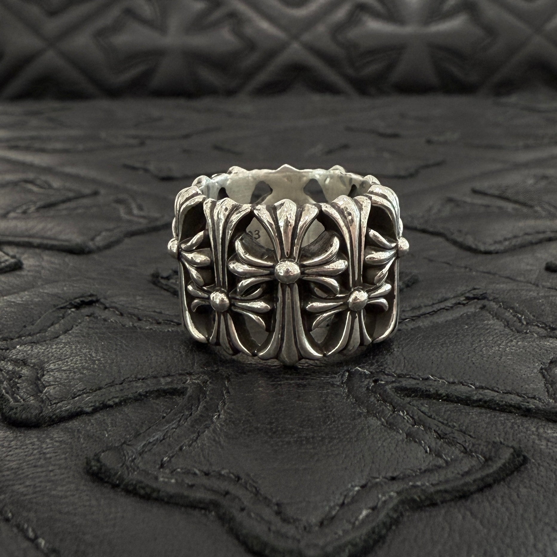 CHROME HEARTS Cemetery Cross Ring Size 15号 クロムハーツ セメタリークロスリング サイズ15号