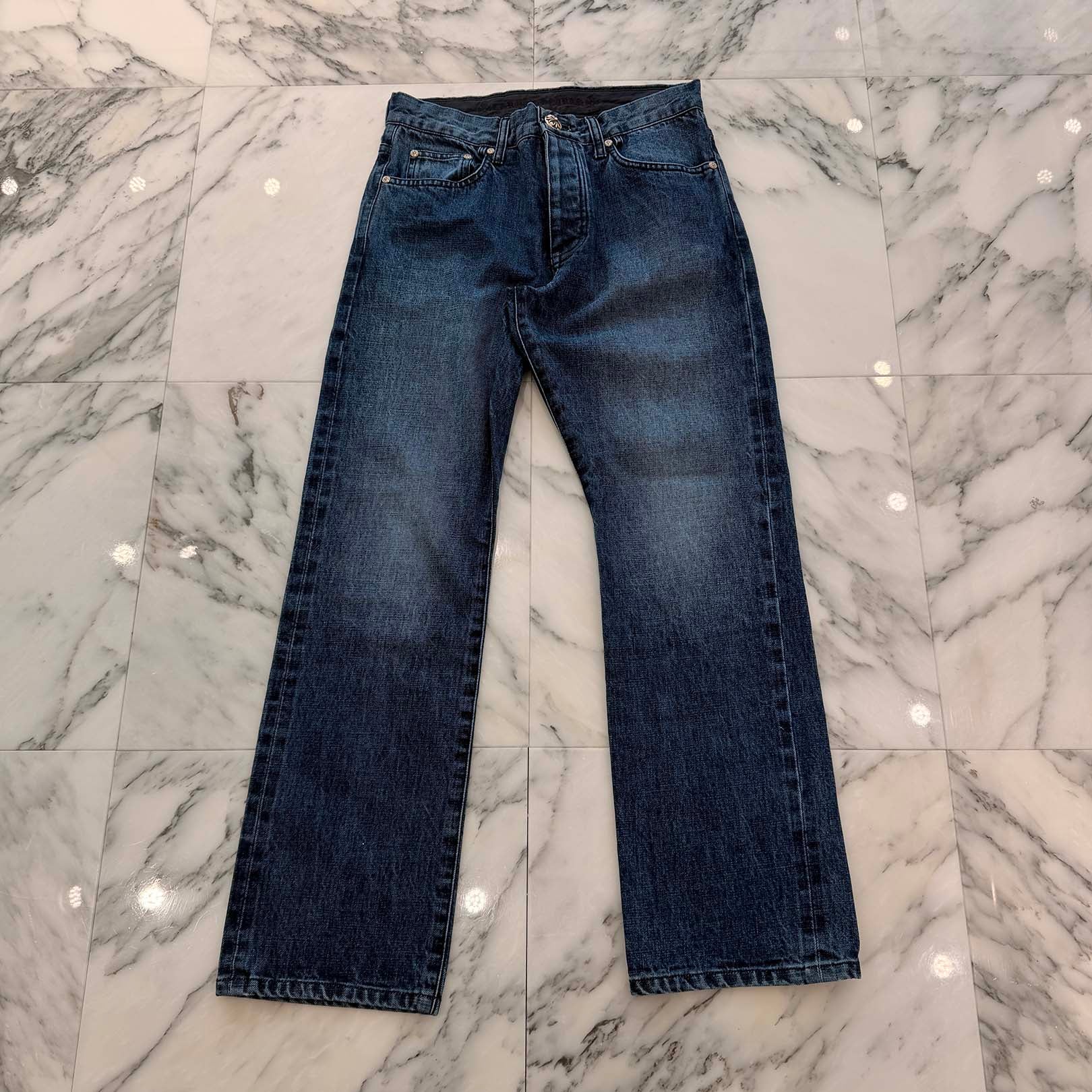 CHROME HEARTS Cross Ball Button Denim Pants Size 31 クロムハーツ