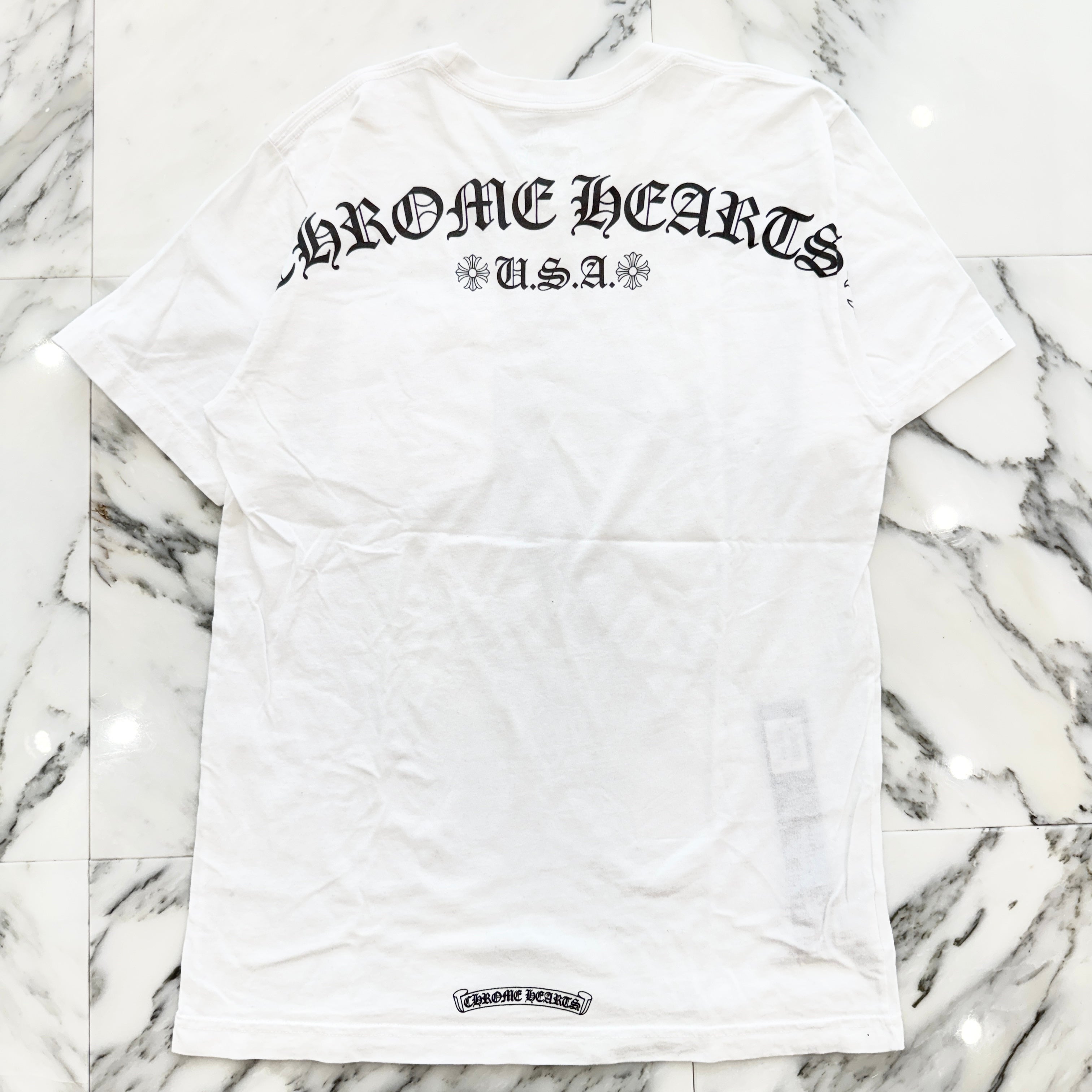 CHROME HEARTS Back Arch Logo USA Print Tee Size M クロムハーツ バックアーチロゴ USA プリントティー サイズM