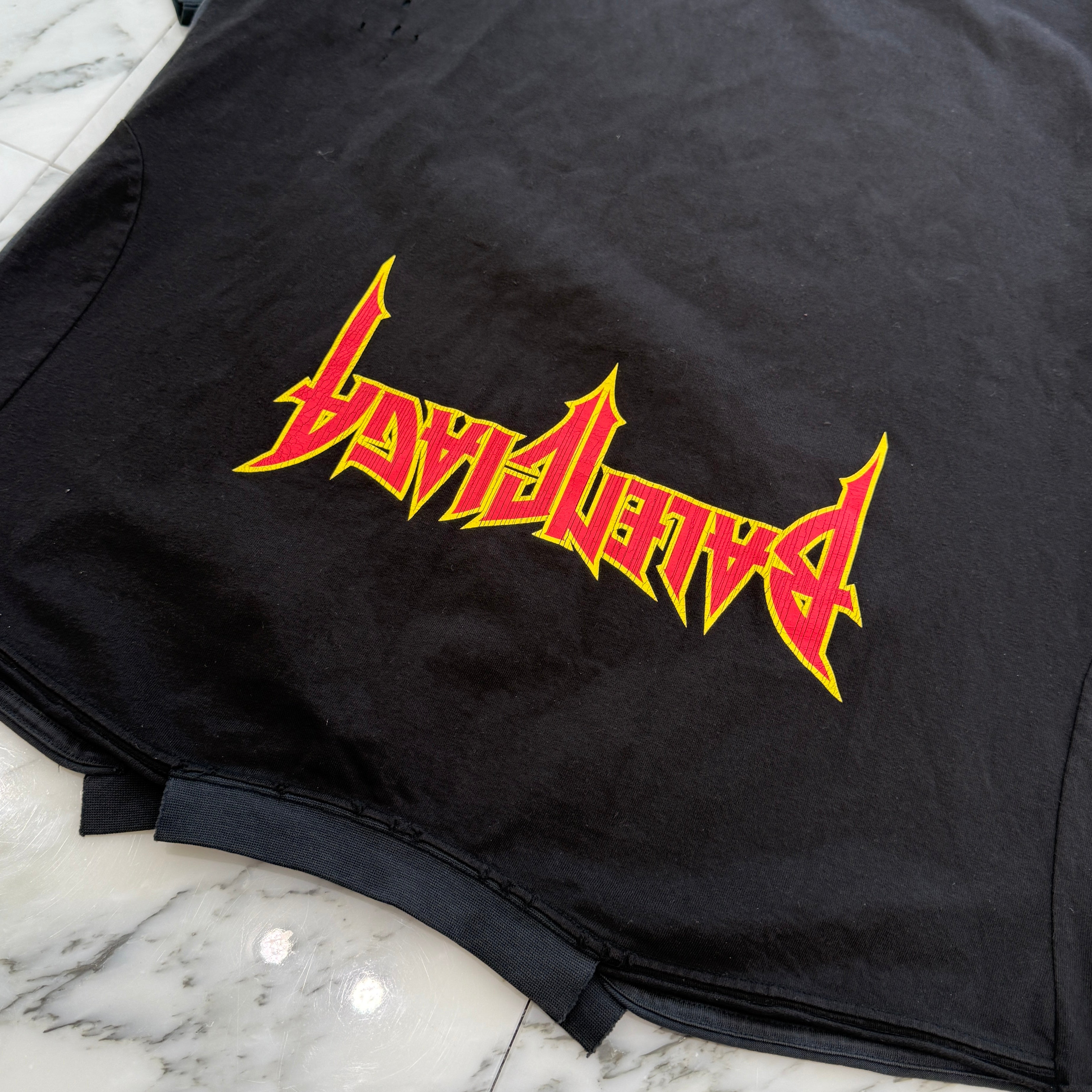 BALENCIAGA Speed Hunter Upside Down Oversized Tee 698811 TMVC9 Size 3 バレンシアガ スピードハンター アップサイドダウン オーバーサイズTシャツ サイズ3