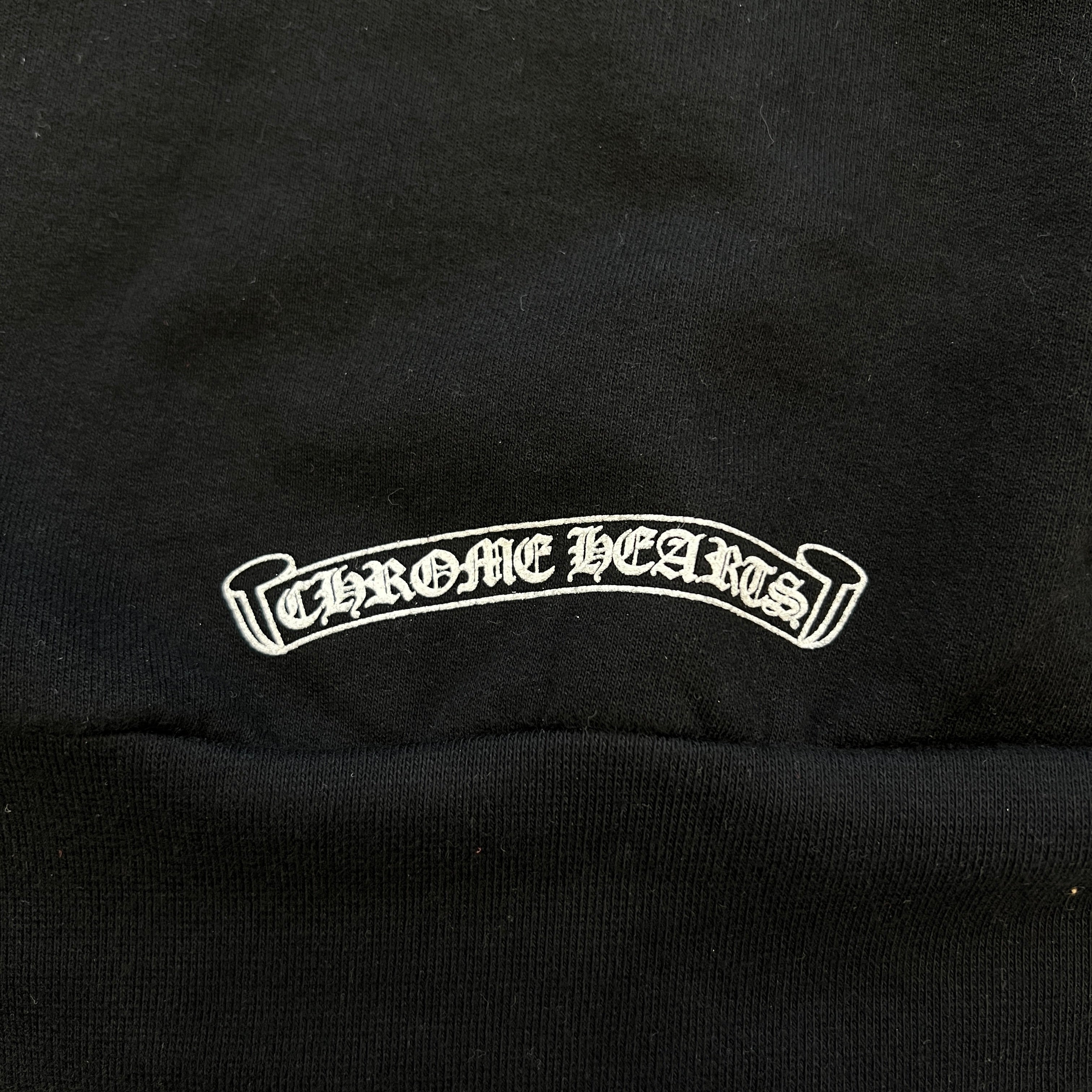 CHROME HEARTS T Bar Logo Back Arch USA Zip Up Hoodie Size M クロムハーツ Tバー ロゴ バックアーチ USA ジップアップ フーディ サイズM