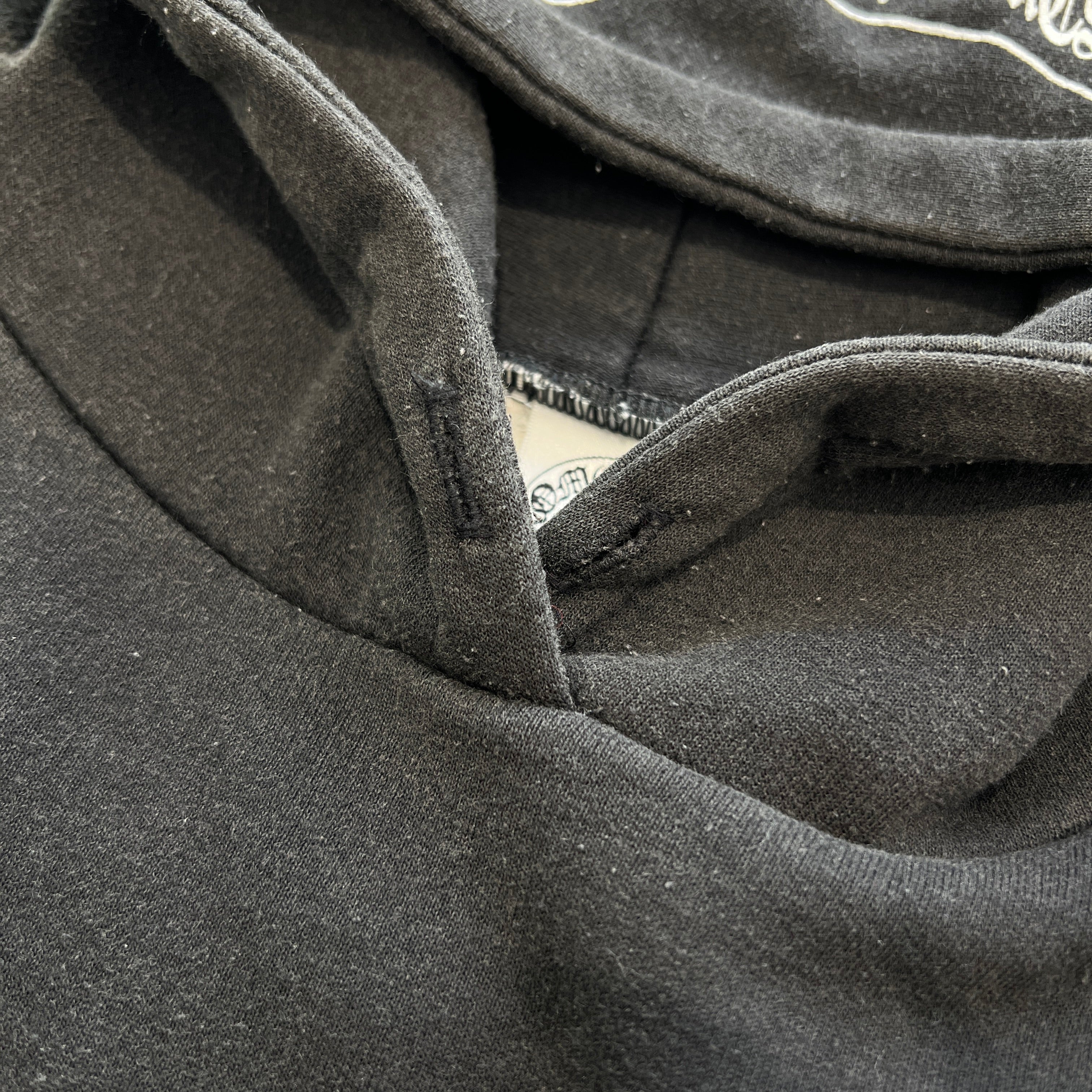 CHROME HEARTS OLD Back Scroll Logo Thermal Hoodie Size M クロムハーツ オールド バックスクロールロゴ サーマルフーディー サイズM