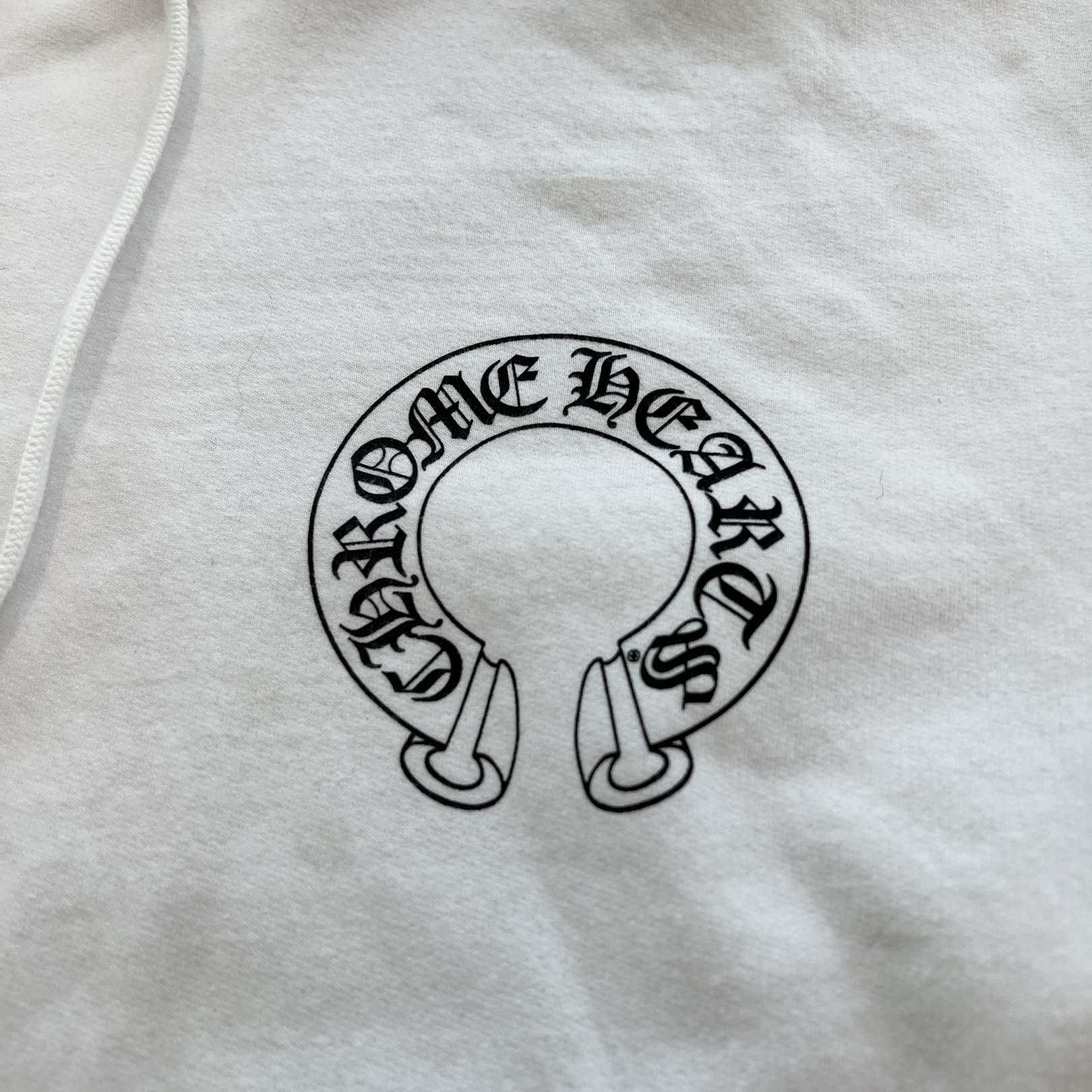 CHROME HEARTS Floral Cross Horseshoe Pullover Hoodie Size XL クロムハーツ フローラルクロスホースシュー プルオーバーフーディ サイズXL