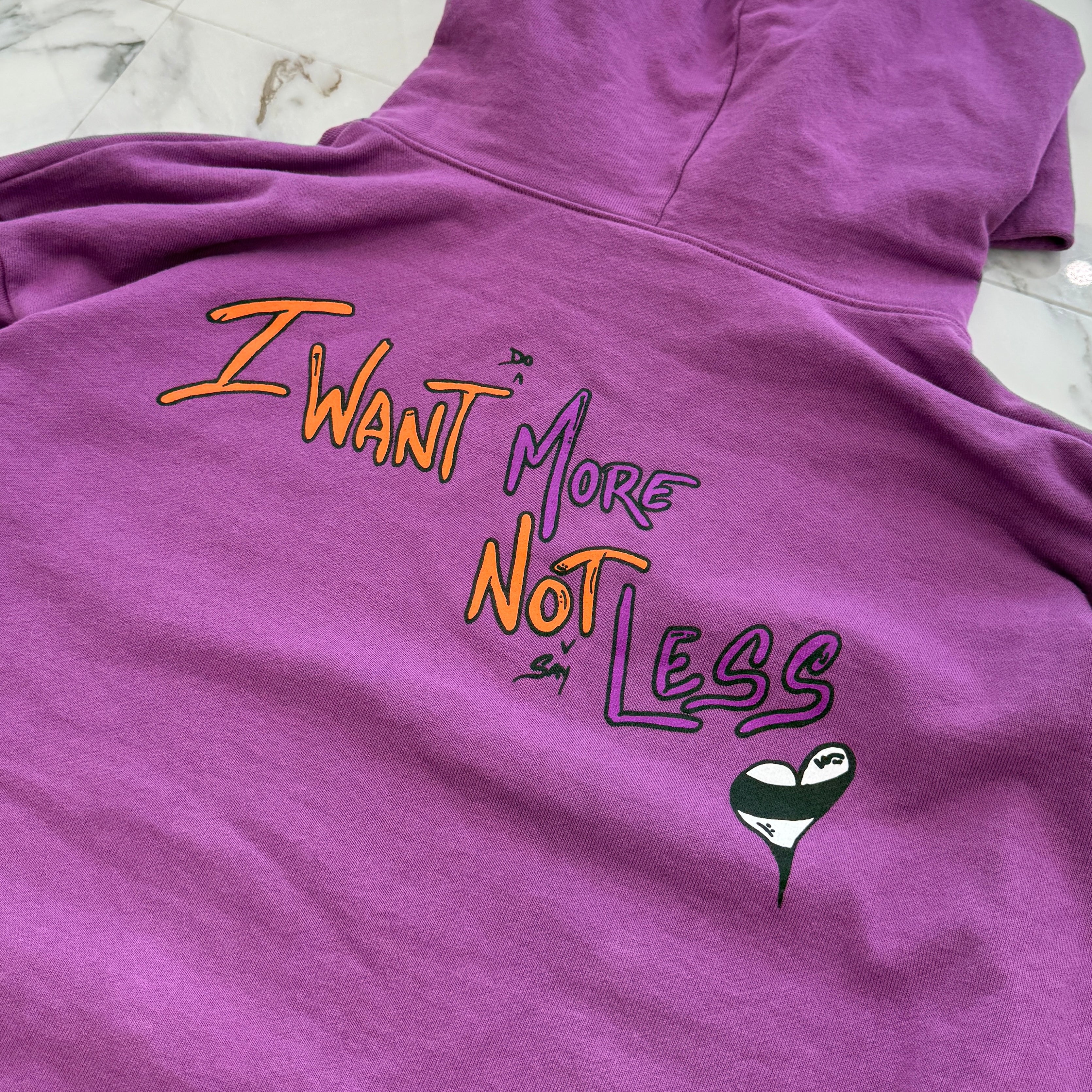 CHROME HEARTS × MATTY BOY 2024AW "I WANT MORE NOT LESS" Pullover Hoodie Size XXL クロムハーツ × マッティボーイ "アイウォントレス" プルオーバーフーディ サイズXXL