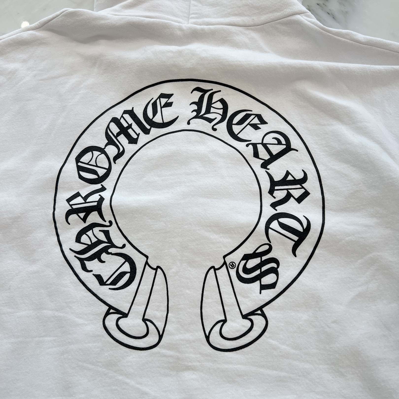 CHROME HEARTS Floral Cross Horseshoe Pullover Hoodie Size XL クロムハーツ フローラルクロスホースシュー プルオーバーフーディ サイズXL