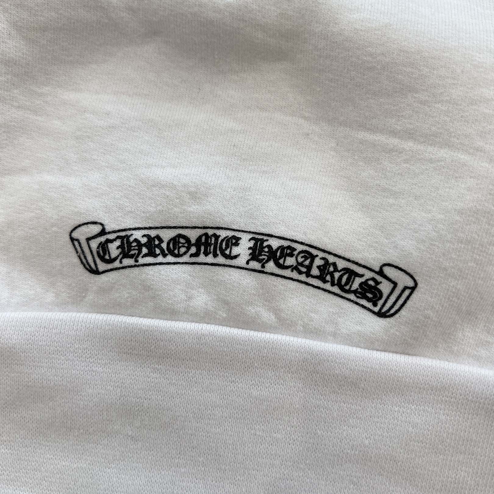 CHROME HEARTS Floral Cross Horseshoe Pullover Hoodie Size XL クロムハーツ フローラルクロスホースシュー プルオーバーフーディ サイズXL