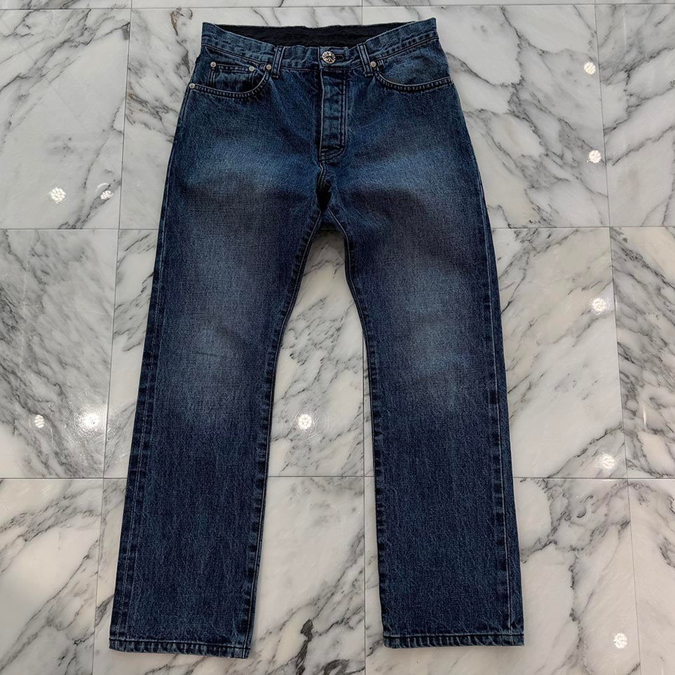 CHROME HEARTS Cross Ball Button Denim Pants Size 32 クロムハーツ クロスボールボタン デニムパンツ サイズ32