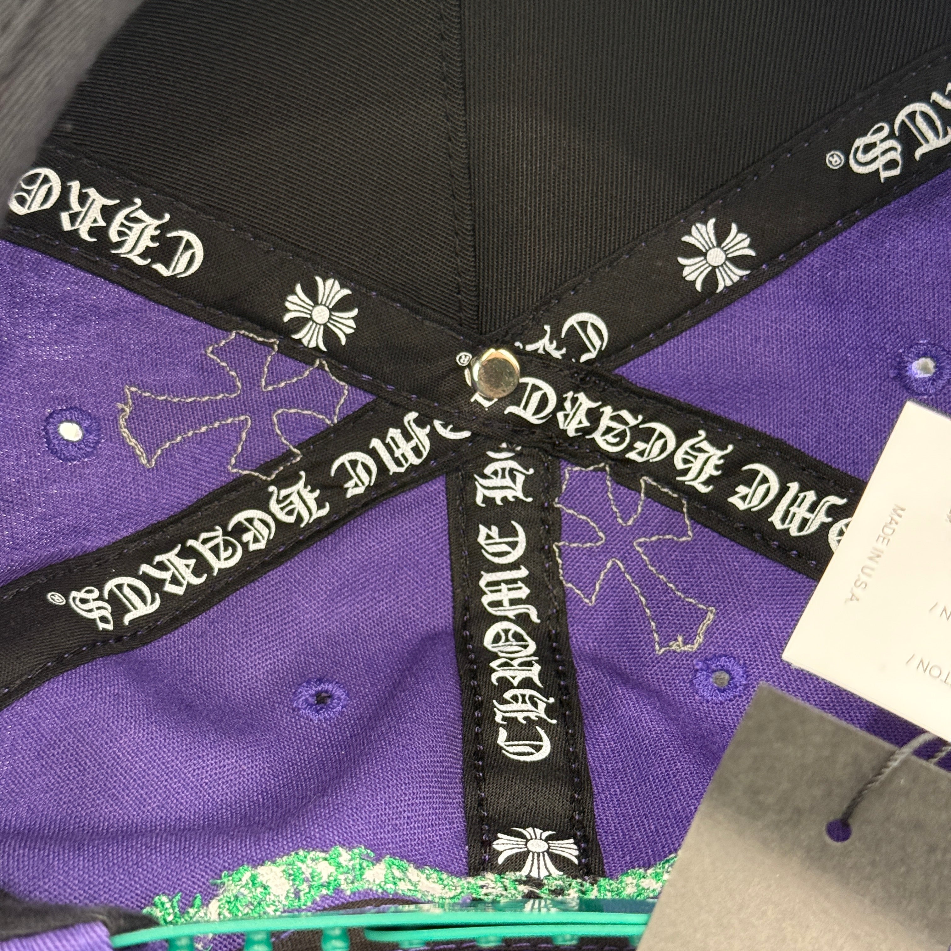 CHROME HEARTS Cemetery Cross Patch Trucker Cap ONE SIZE（51