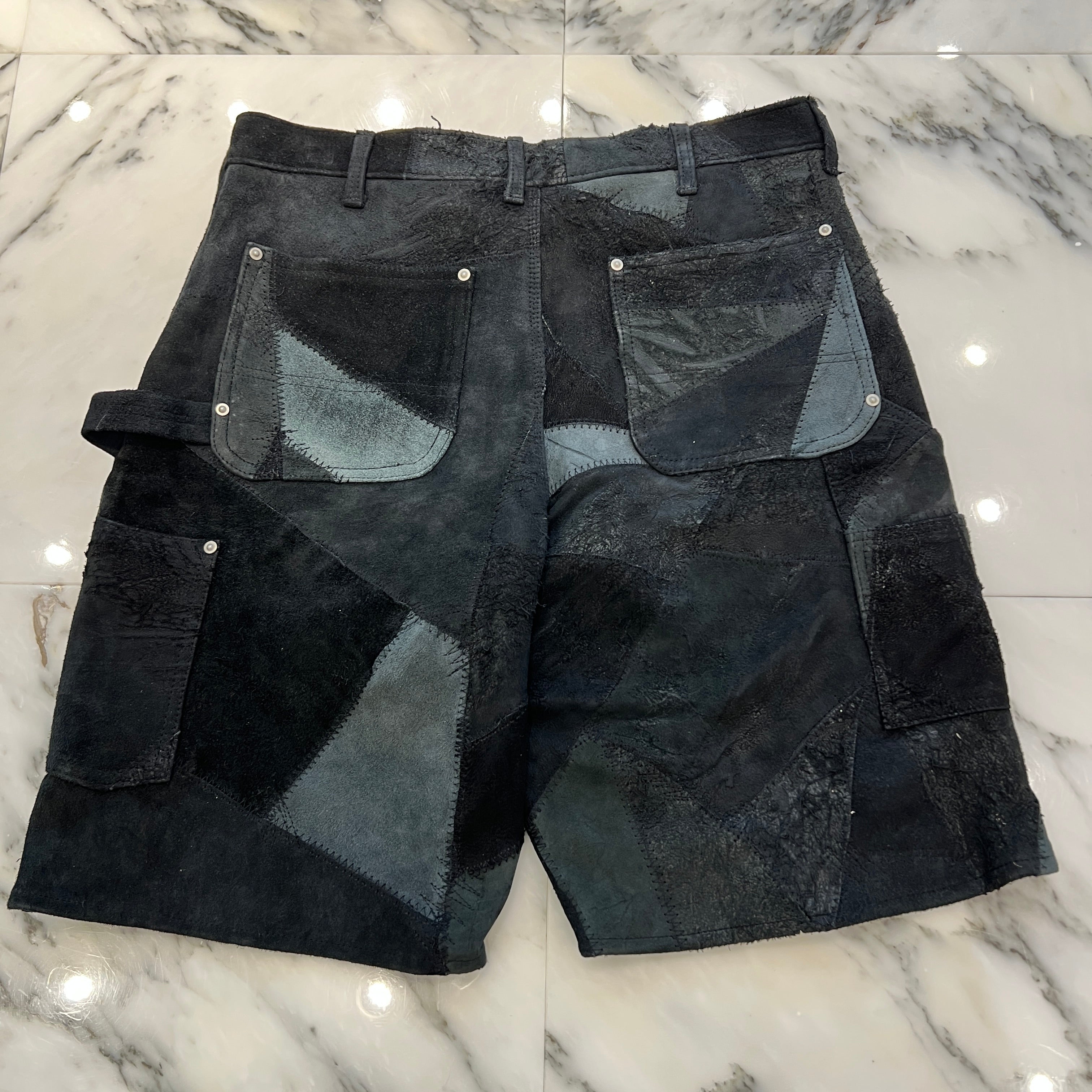 ARCANA Carpenter Remake Suede Leather Shorts アルカナ リメイク スウェード レザーショーツ