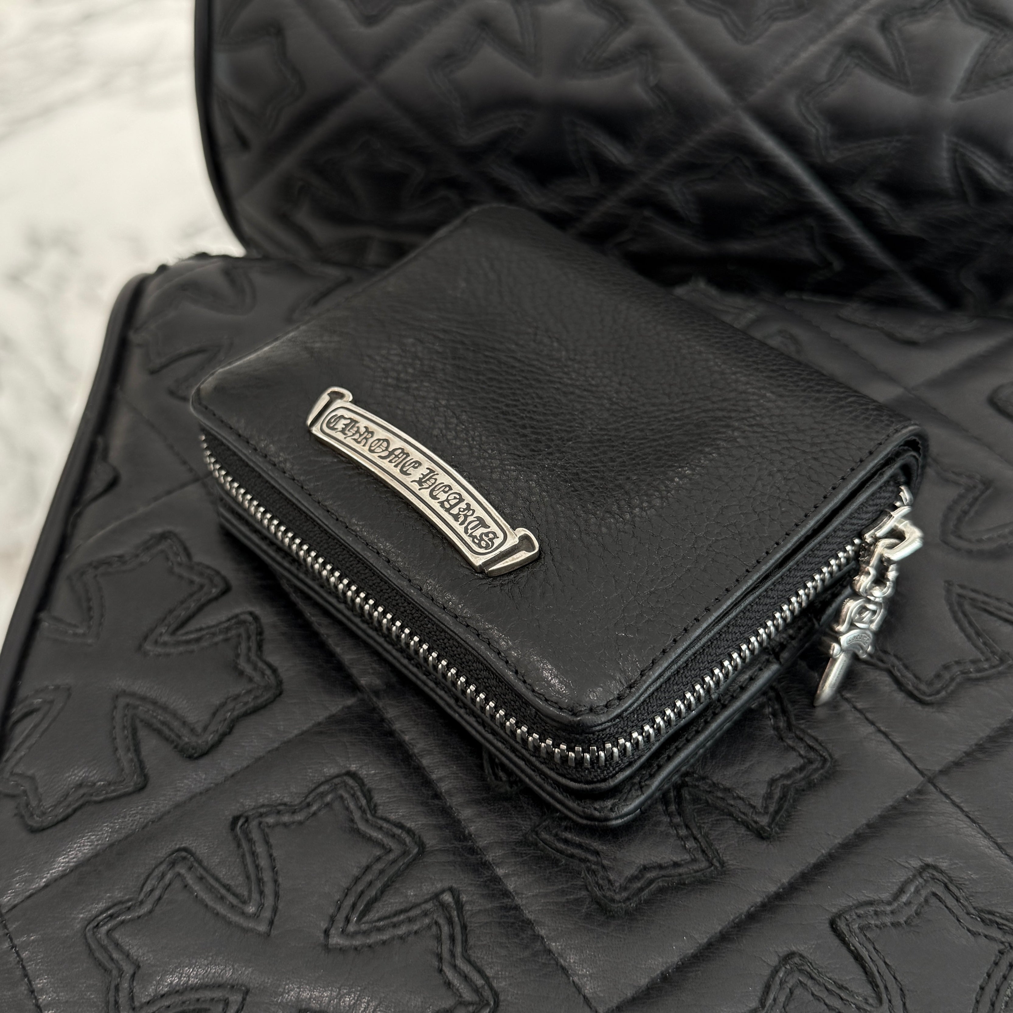 CHROME HEARTS Square Zip Bill Wallet クロムハーツ スクエア