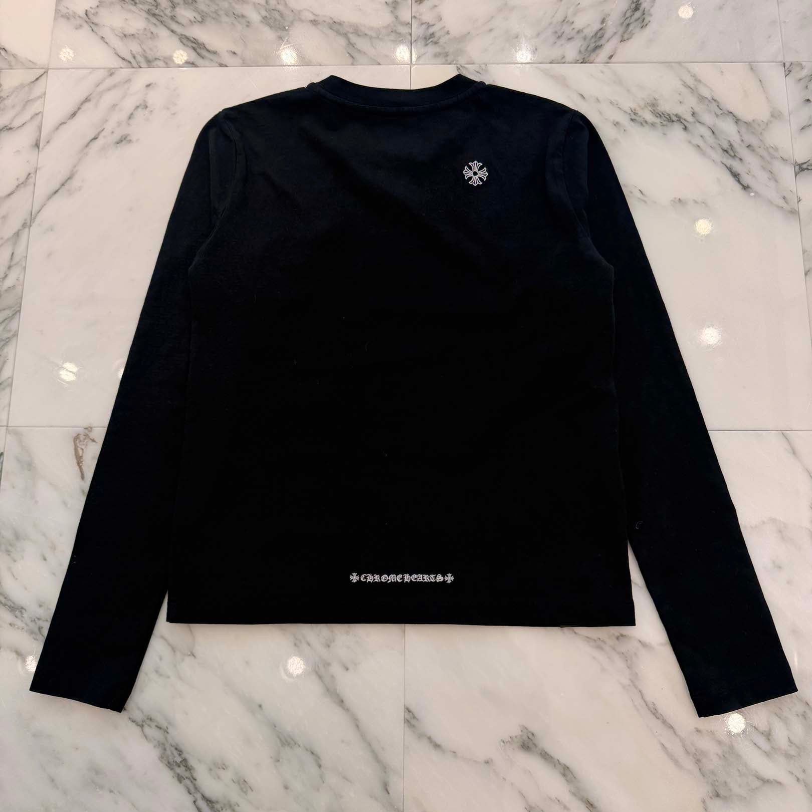 CHROME HEARTS Y NOT Vine Dagger CH Plus Embroidery Long Sleeve Tee Size XS クロムハーツ ワイノット ヴァインダガー CHプラス刺繍 ロングスリーブTシャツ サイズXS