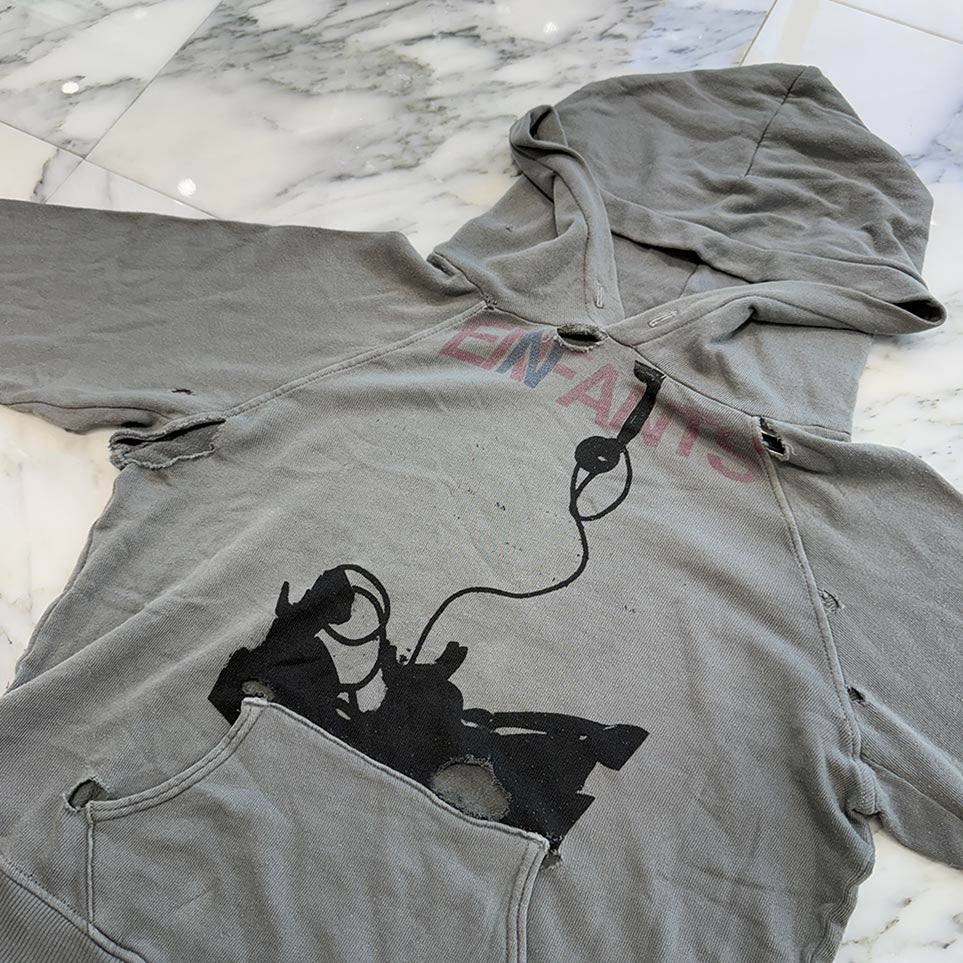 Enfants Riches Deprimes Forget To Answer Shrunken Hoodie Size M アンファン・リッシュ・デプリメ フォーゲット トゥ アンサー シュリケン フーディ サイズM