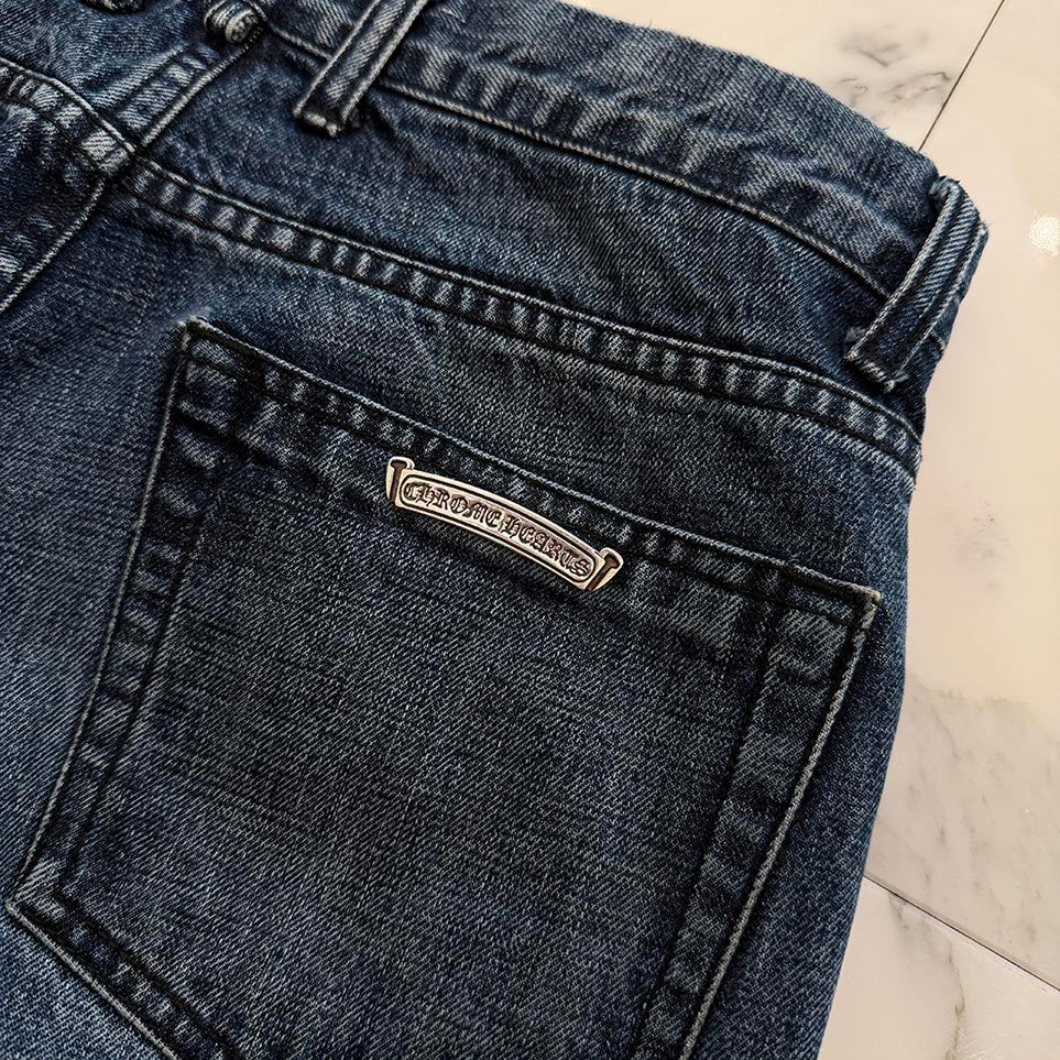 CHROME HEARTS Cross Ball Button Denim Pants Size 32 クロムハーツ クロスボールボタン デニムパンツ サイズ32