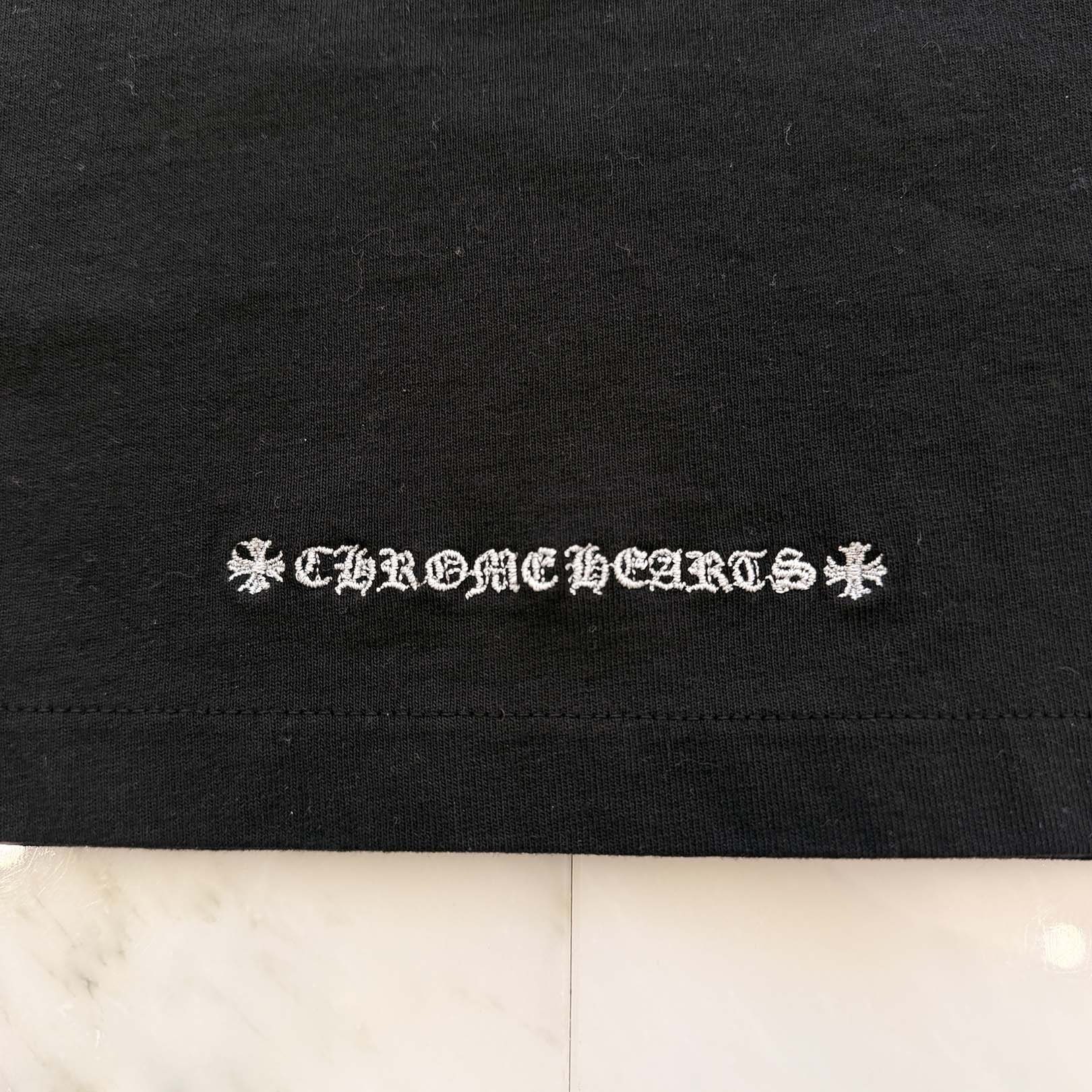 CHROME HEARTS Y NOT Vine Dagger CH Plus Embroidery Long Sleeve Tee Size XS クロムハーツ ワイノット ヴァインダガー CHプラス刺繍 ロングスリーブTシャツ サイズXS