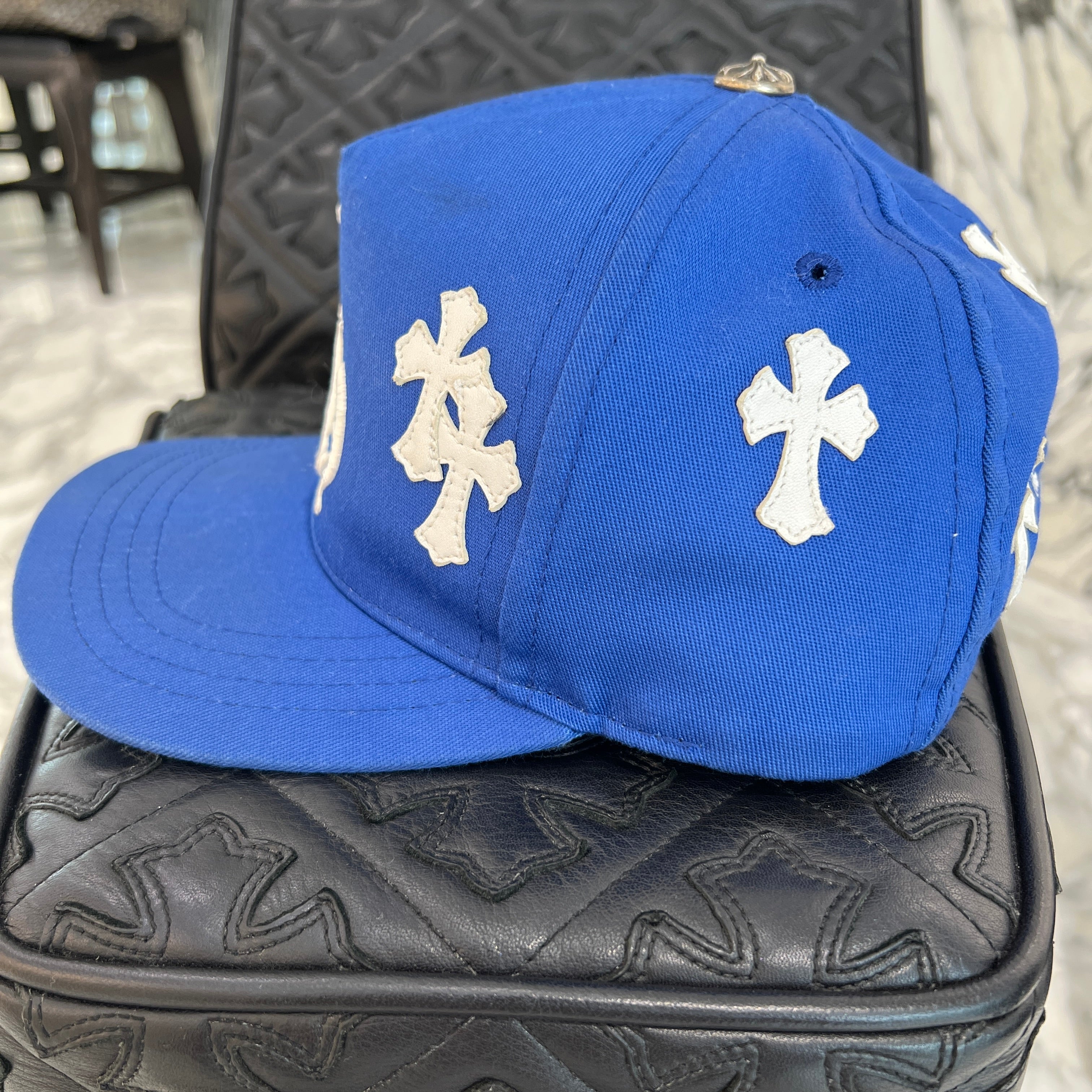 CHROME HEARTS Cemetery Cross Patch Trucker Cap Size ONE SIZE（53