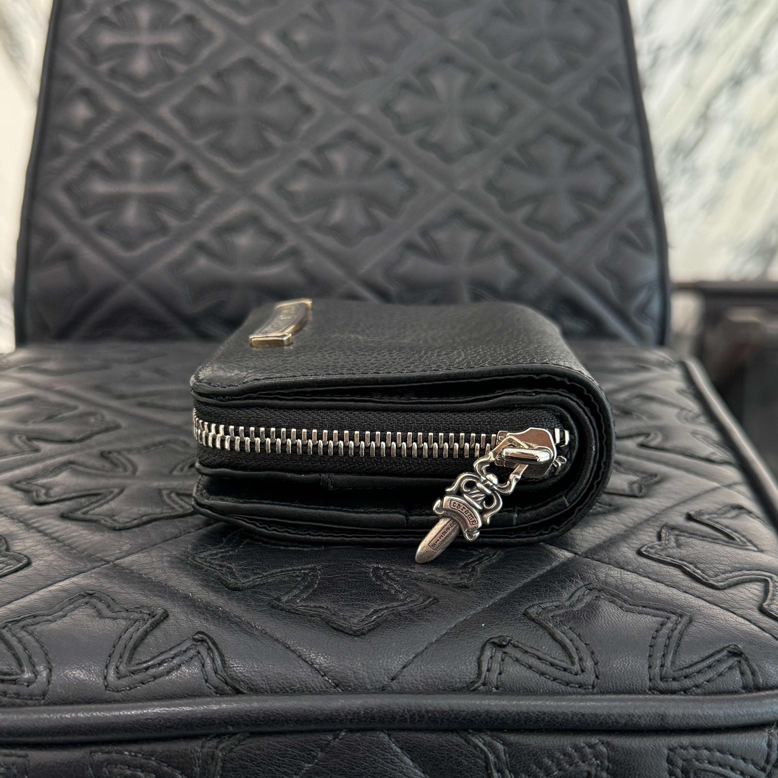 CHROME HEARTS Square Zip Bill Wallet クロムハーツ スクエア
