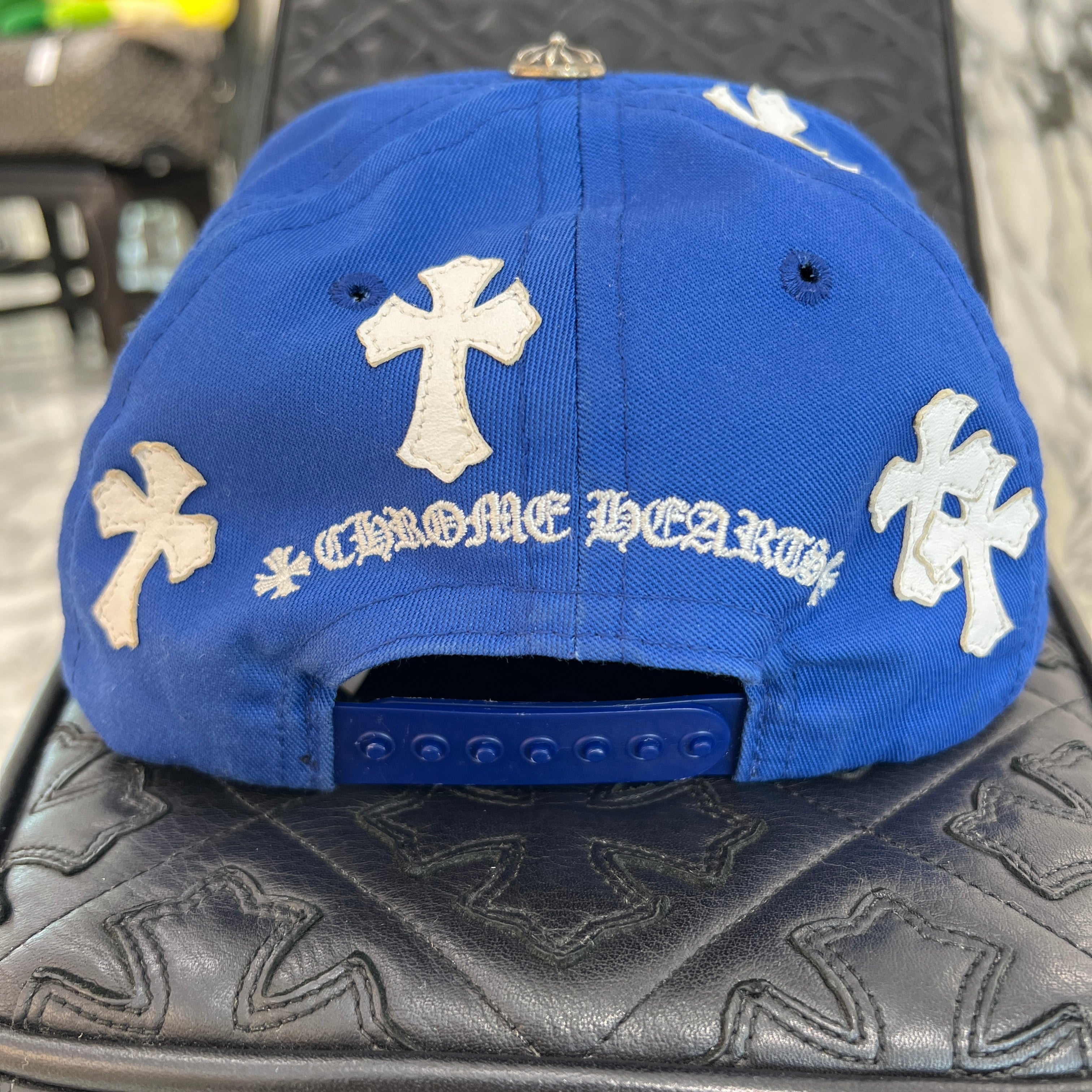 CHROME HEARTS Cemetery Cross Patch Trucker Cap Size ONE SIZE