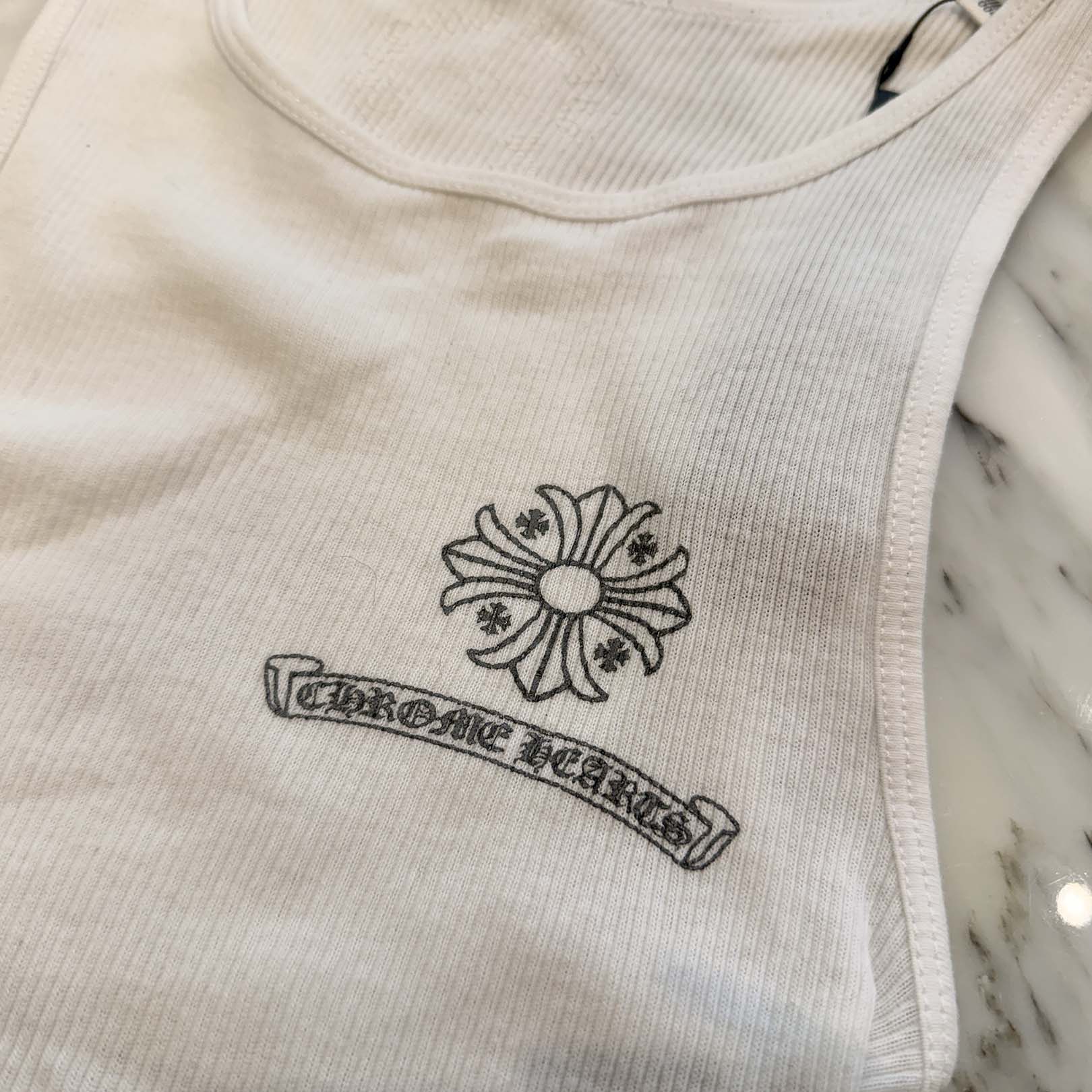 CHROME HEARTS CH Plus Block Print Tank Top Size S クロムハーツ CHプラス ブロックプリント タンクトップ サイズS