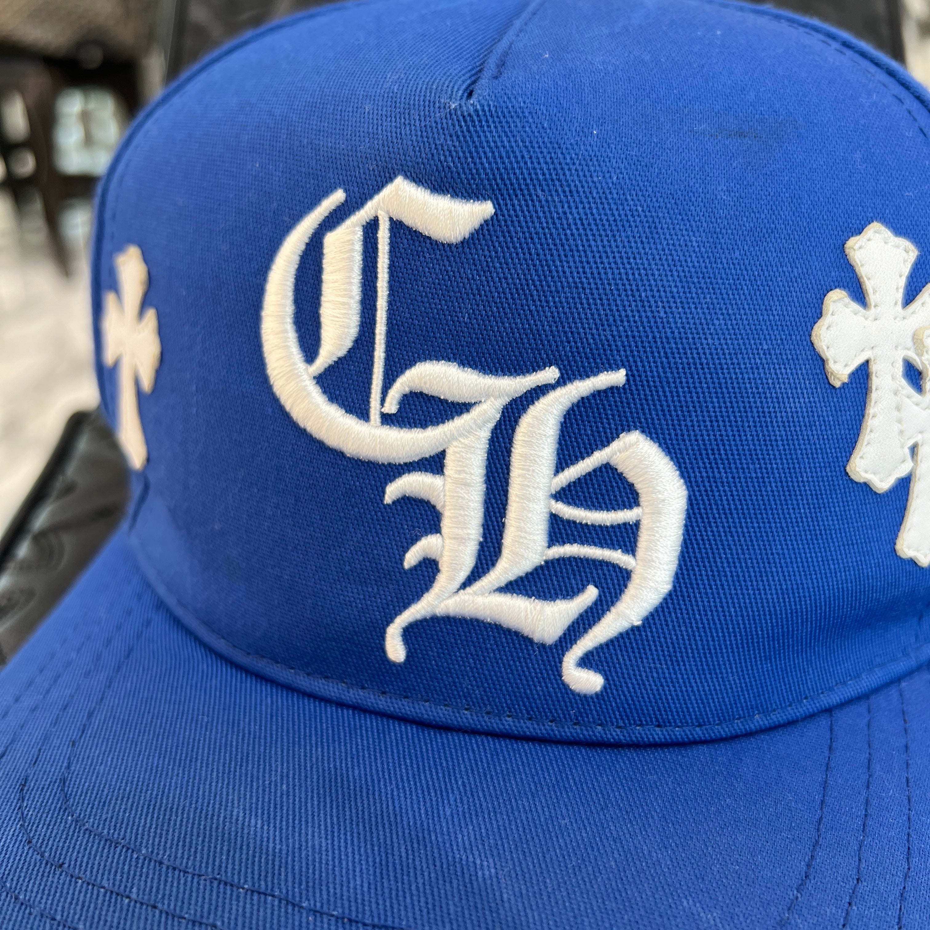 CHROME HEARTS Cemetery Cross Patch Trucker Cap Size ONE SIZE（53