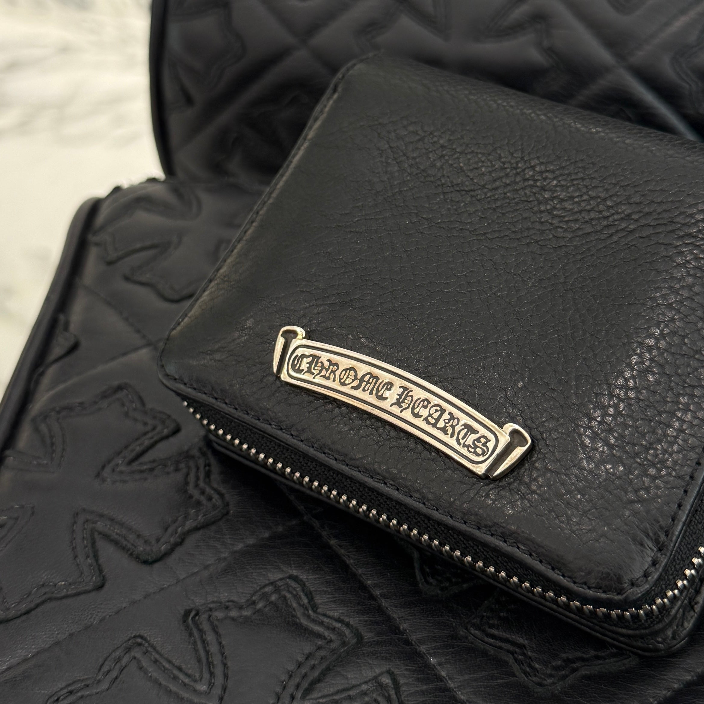 CHROME HEARTS Square Zip Bill Wallet クロムハーツ スクエアジップ ビルウォレット