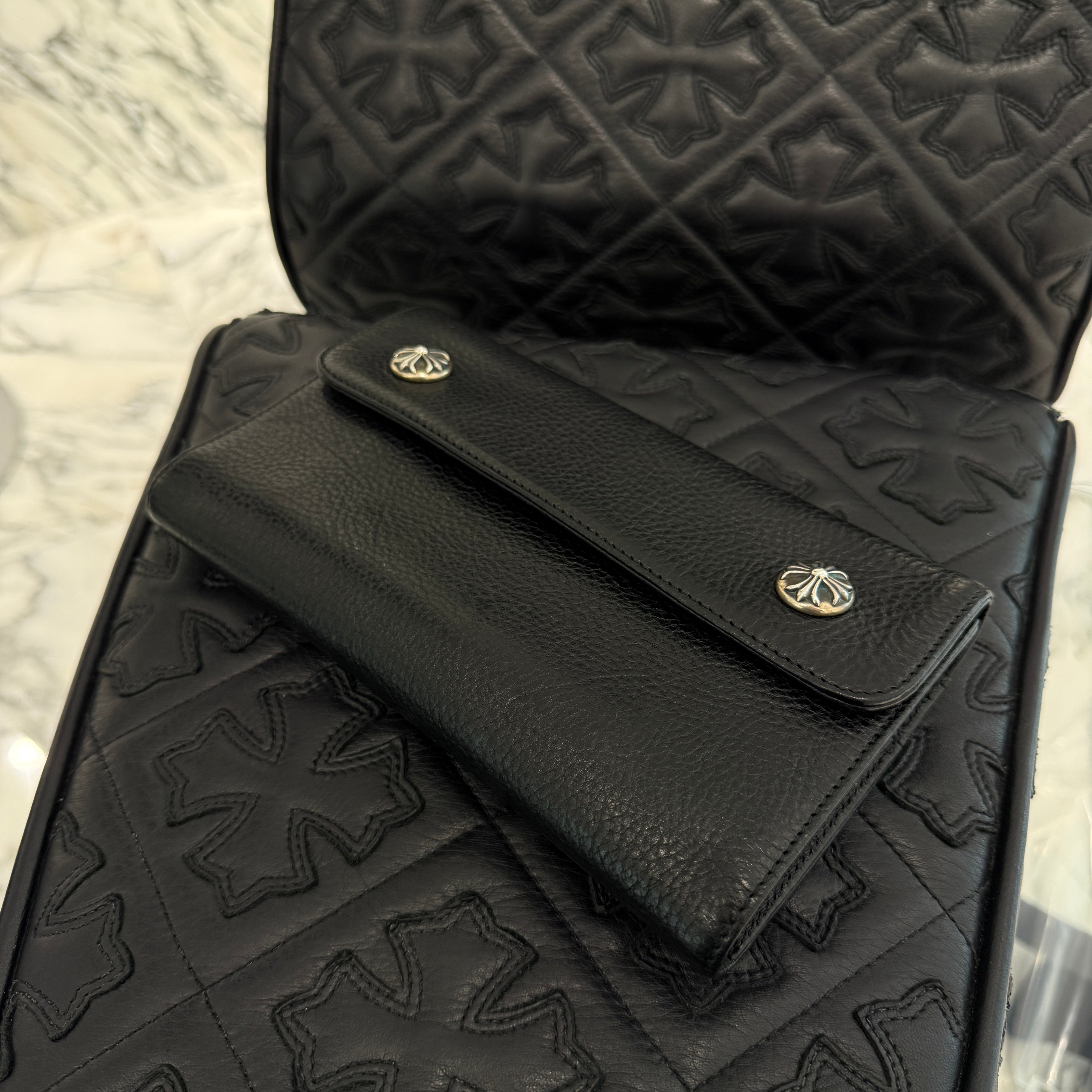 CHROME HEARTS Wave Cross Ball Wallet クロムハーツ ウェーブ クロスボール ウォレット