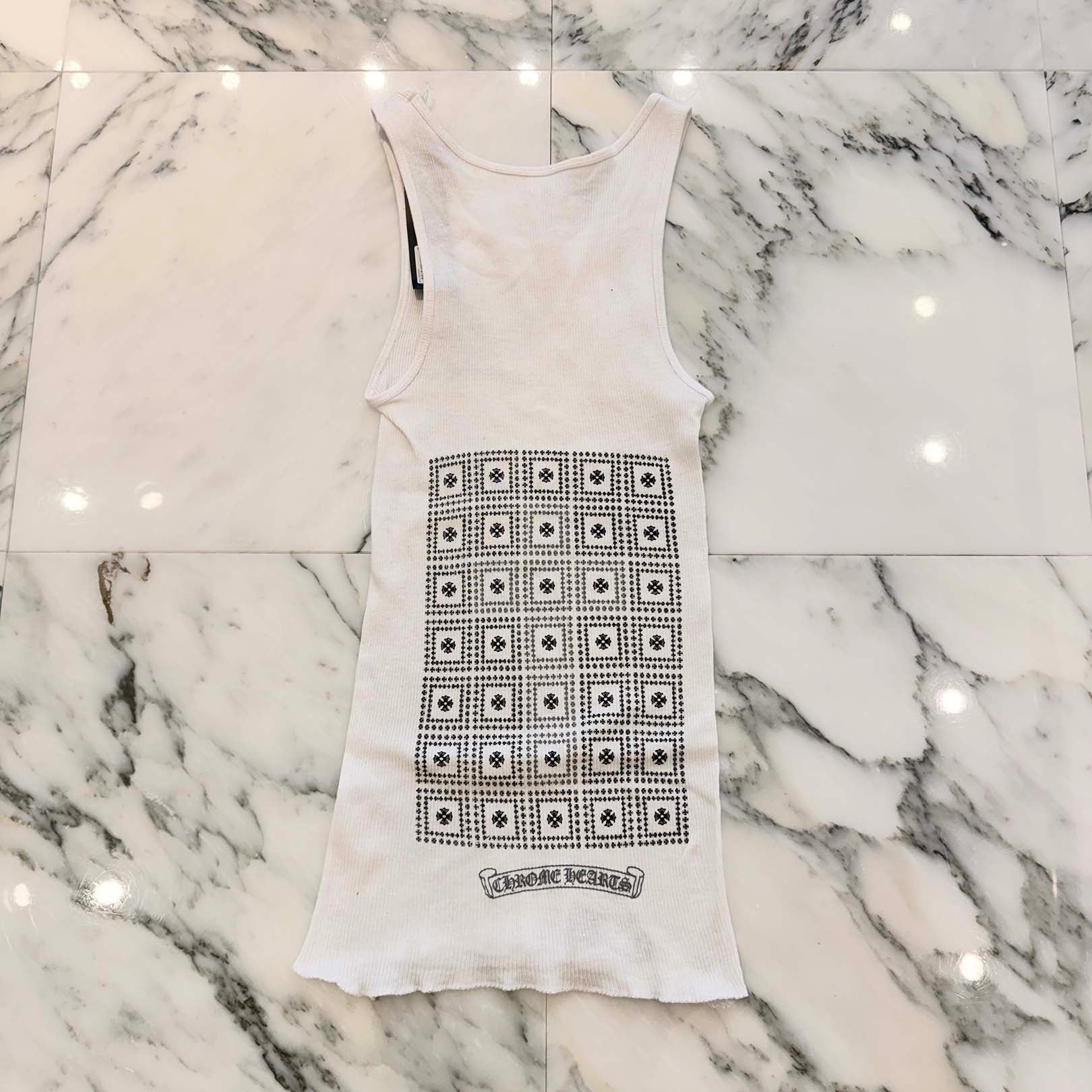 CHROME HEARTS CH Plus Block Print Tank Top Size S クロムハーツ CHプラス ブロックプリント タンクトップ サイズS
