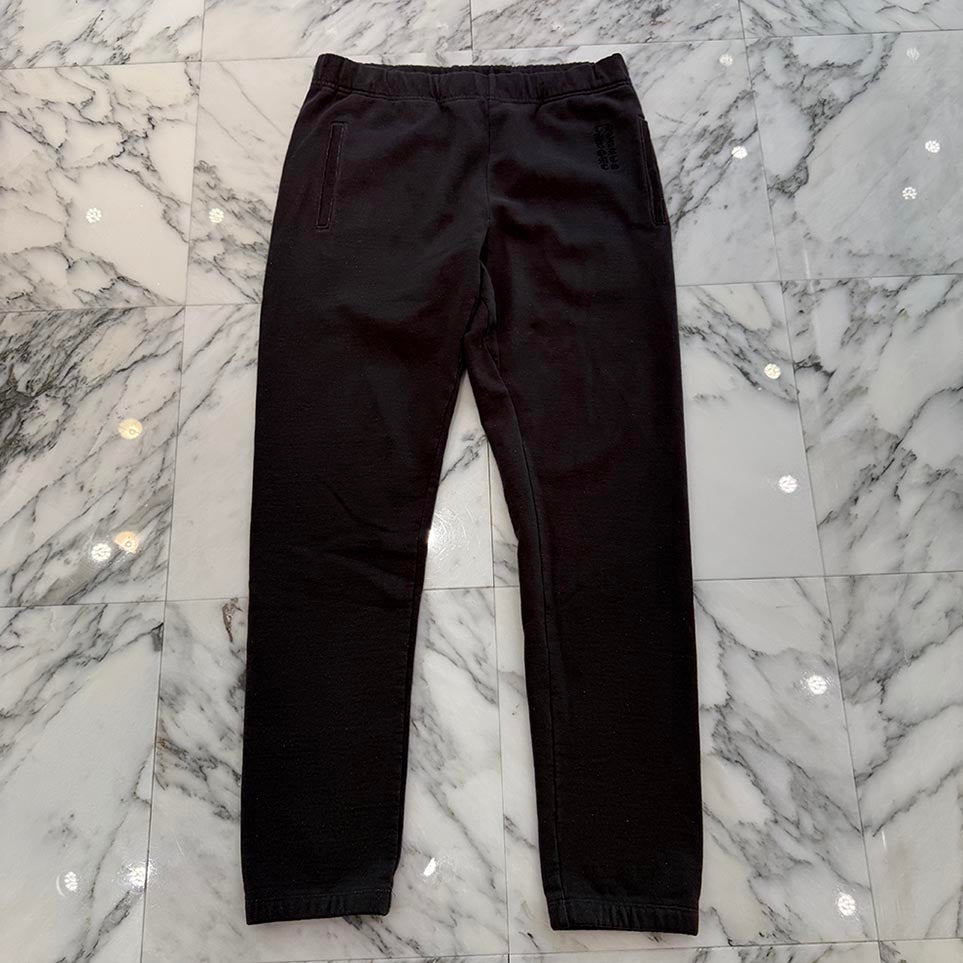 CHROME HEARTS Y NOT Vertical Logo Embroidery Sweat Long Pants Size L クロムハーツ ワイノット ヴァーティカルロゴ 刺繍 スウェットロングパンツ サイズL