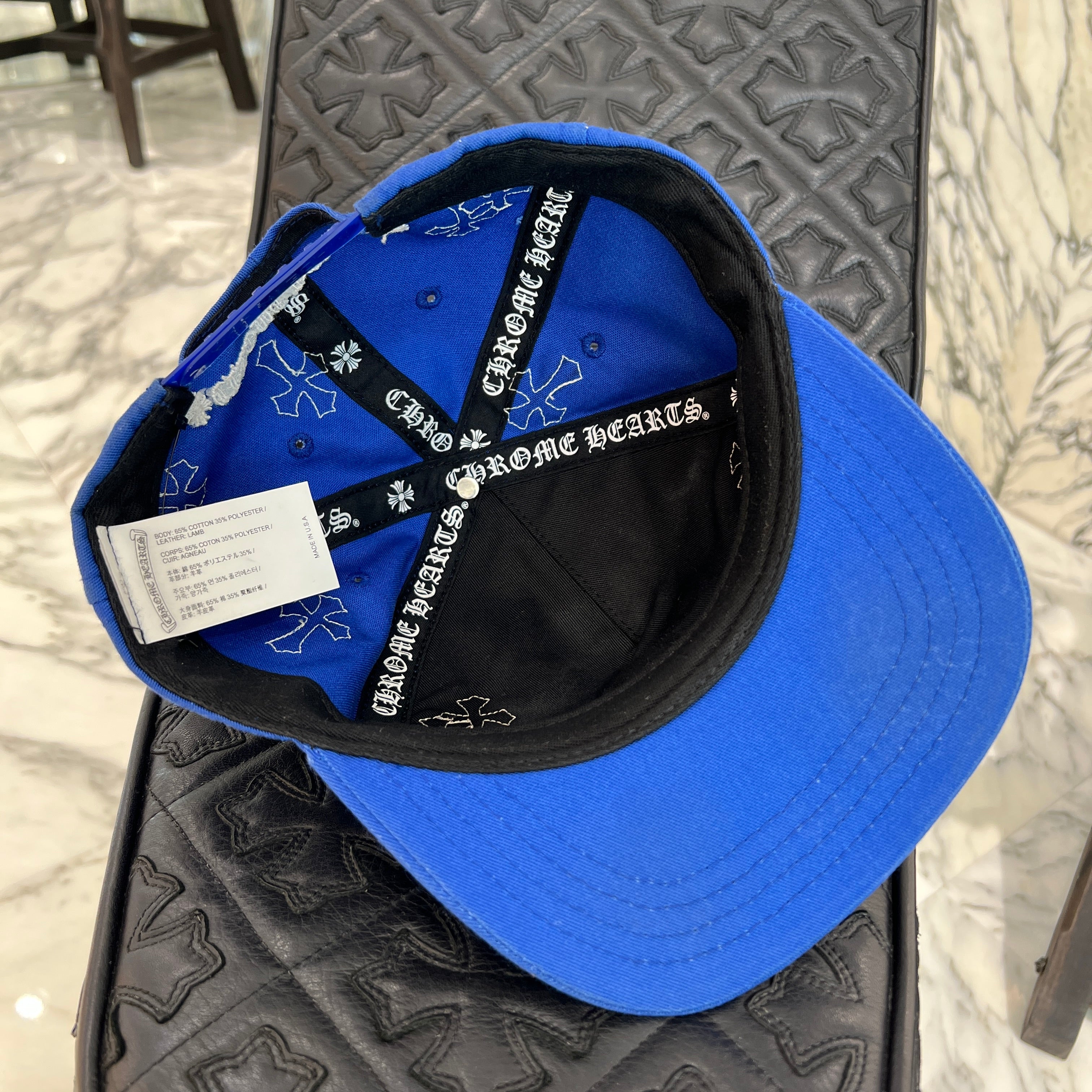 CHROME HEARTS Cemetery Cross Patch Trucker Cap Size ONE SIZE（53
