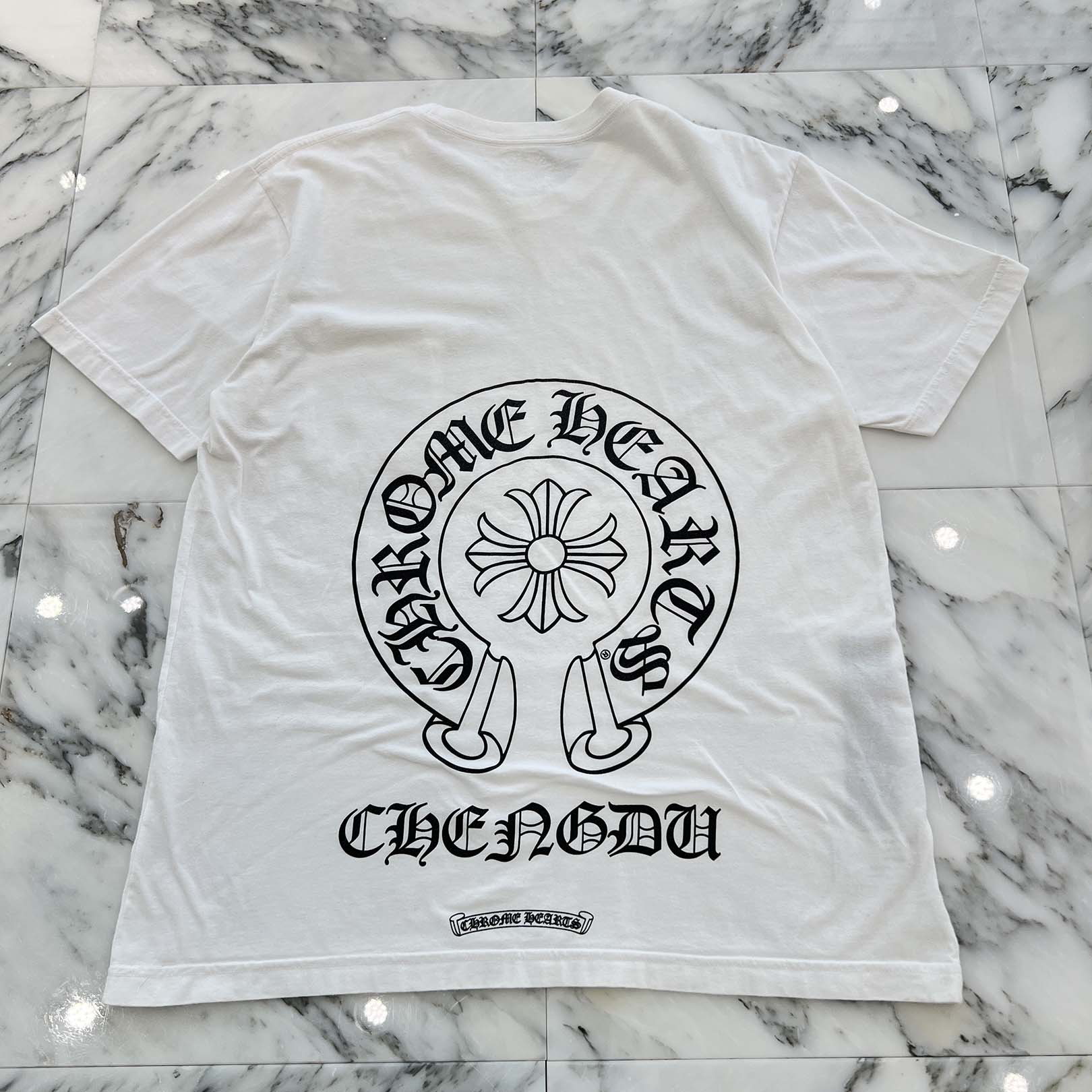 CHROME HEARTS Chengdu Limited Back Horseshoe Tee Size L クロムハーツ チェンドゥ限定 バックホースシュー Tシャツ サイズL