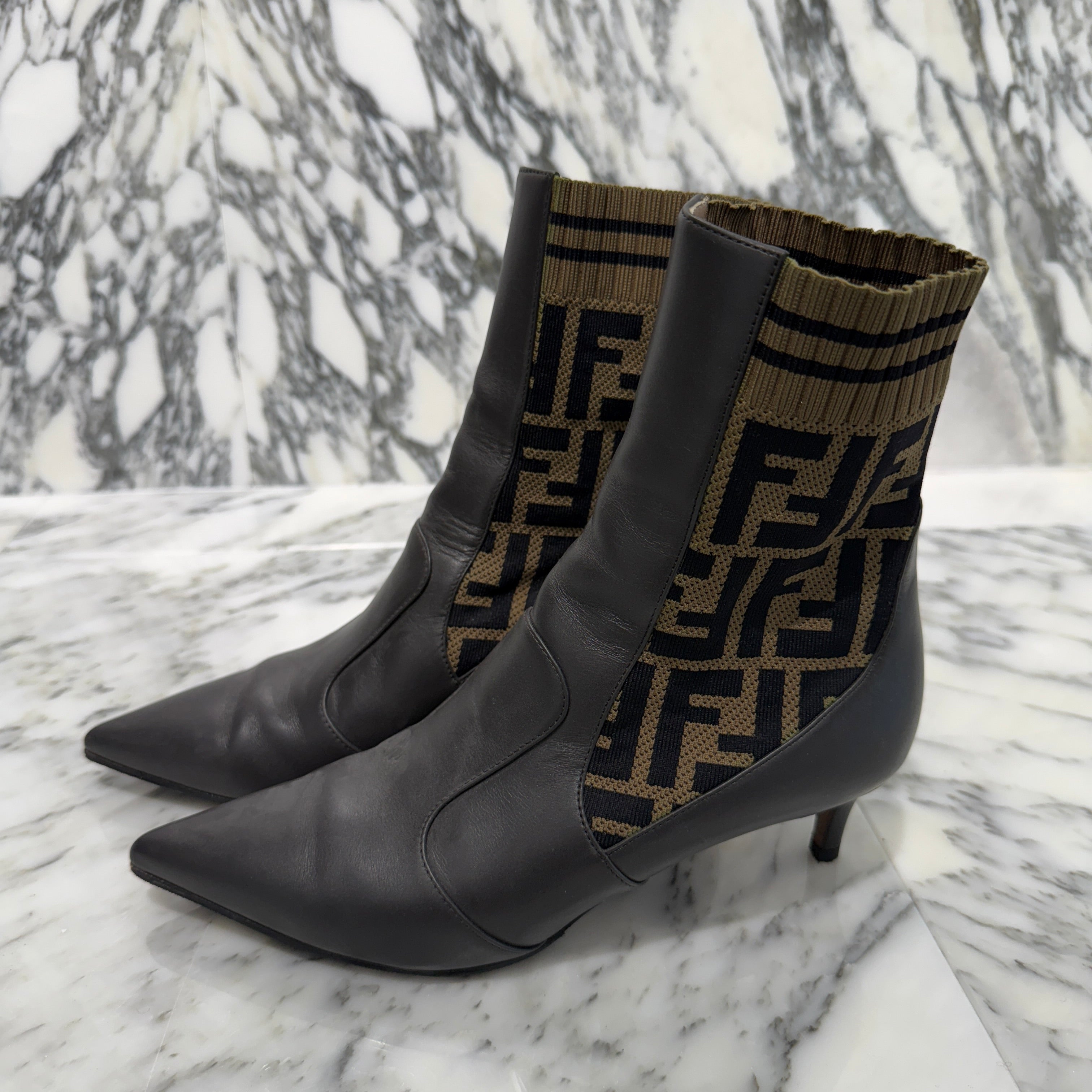 FENDI Zucca Socks Boots Size 36（23cm）フェンディ ズッカ ソックスブーツ サイズ36（23cm）