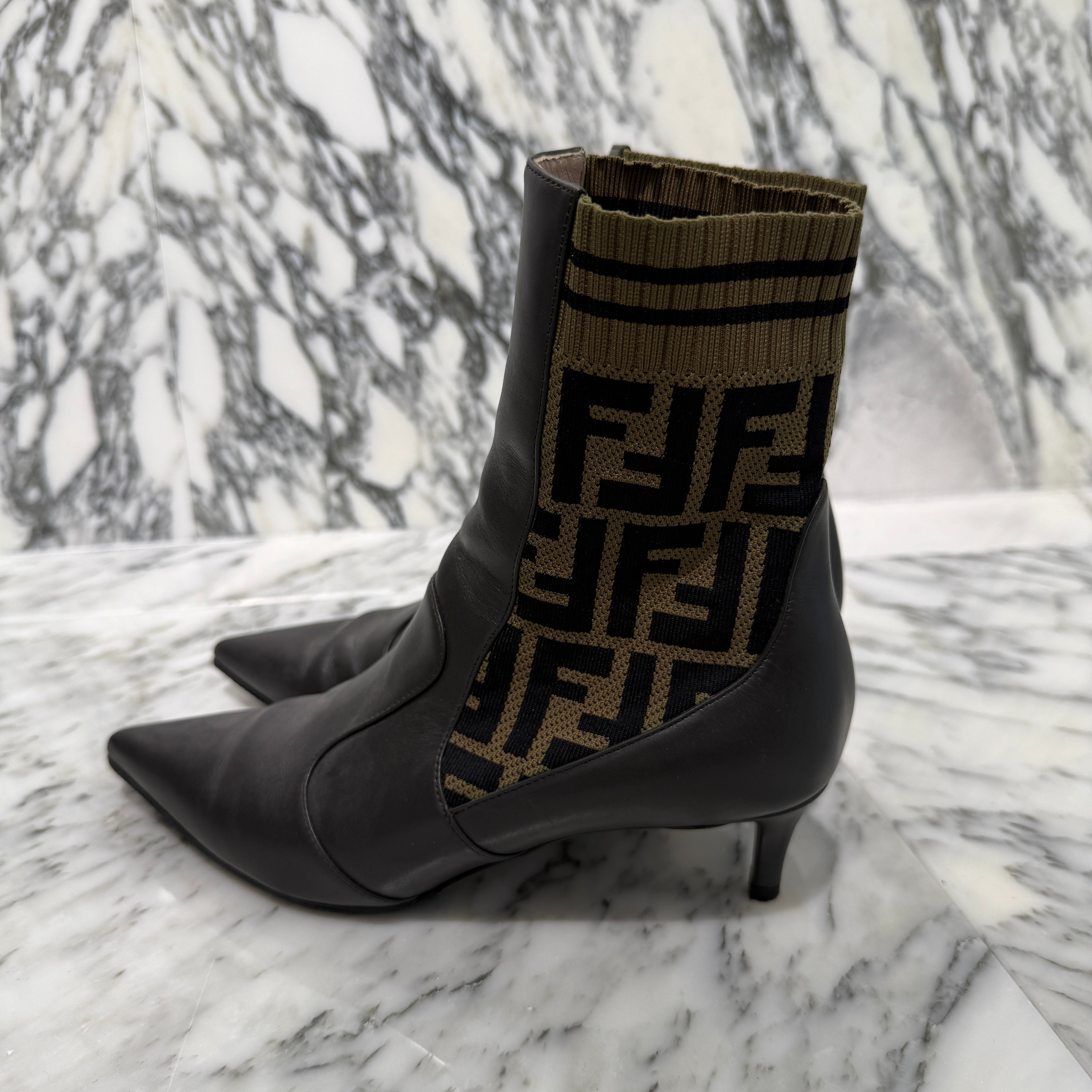 FENDI Zucca Socks Boots Size 36（23cm）フェンディ ズッカ ソックスブーツ サイズ36（23cm）