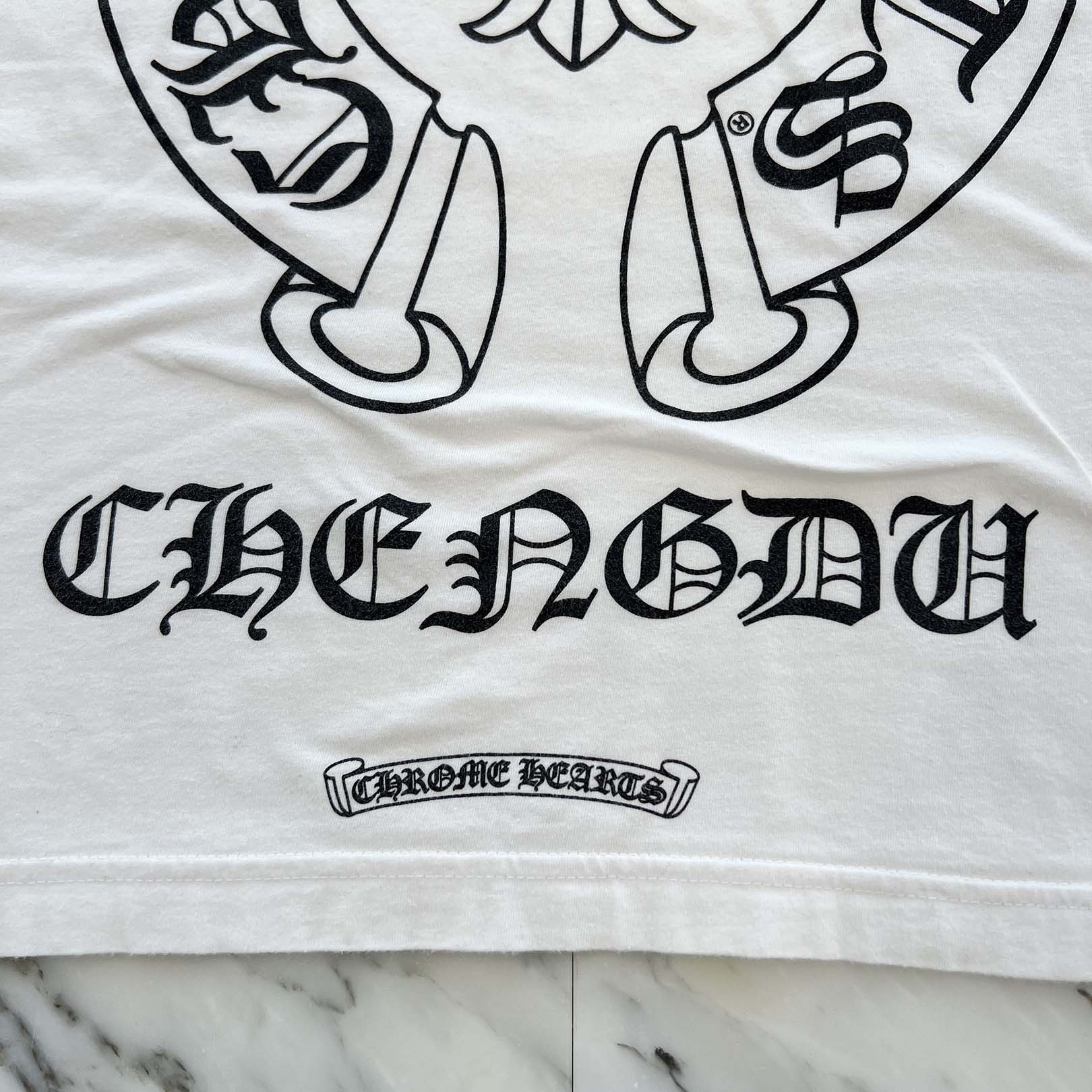 CHROME HEARTS Chengdu Limited Back Horseshoe Tee Size L クロムハーツ チェンドゥ限定 バックホースシュー Tシャツ サイズL