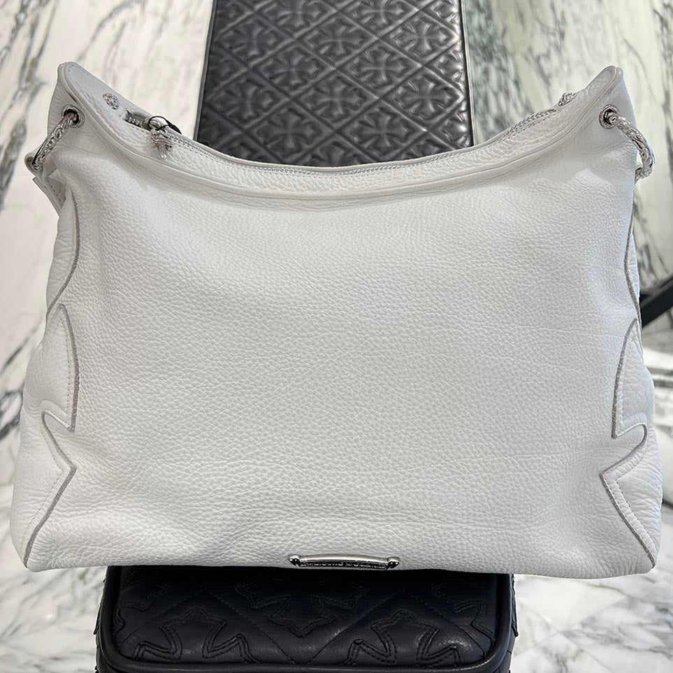 CHROME HEARTS 3 Cemetery Cross Leather Patch Leather Shoulder Bag クロムハーツ 3セメタリークロス レザーパッチ レザーショルダーバッグ